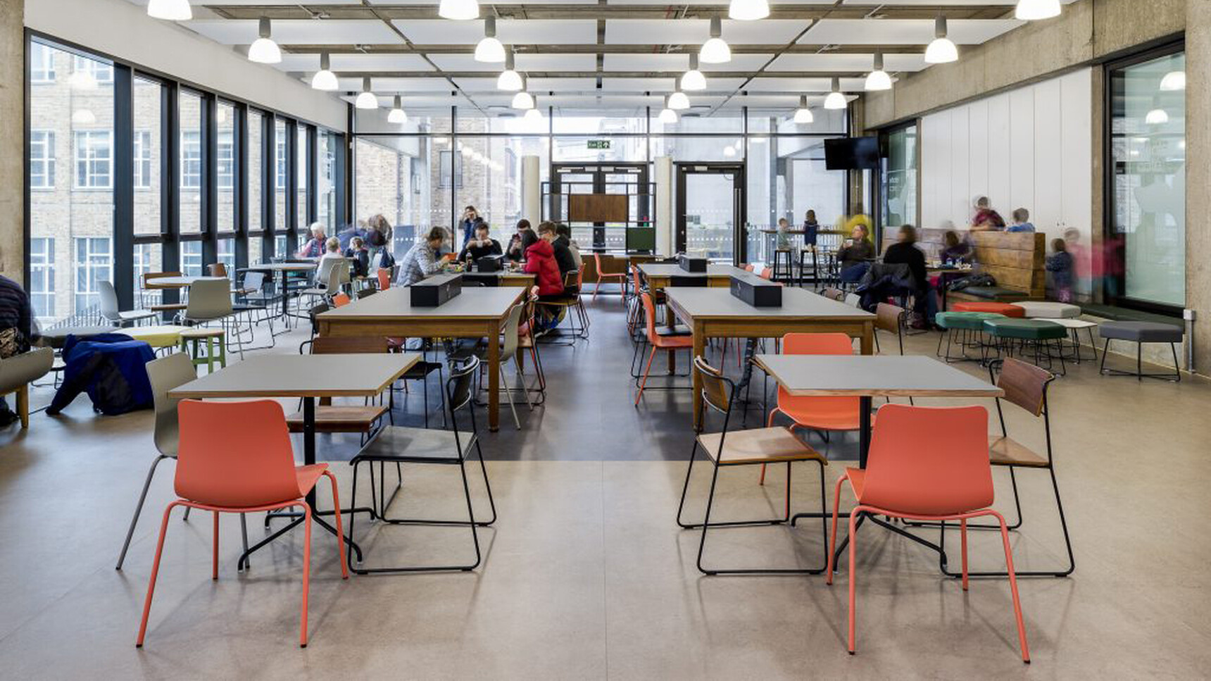 Workstories Transit Cafe Bistro Tables In Office Environment