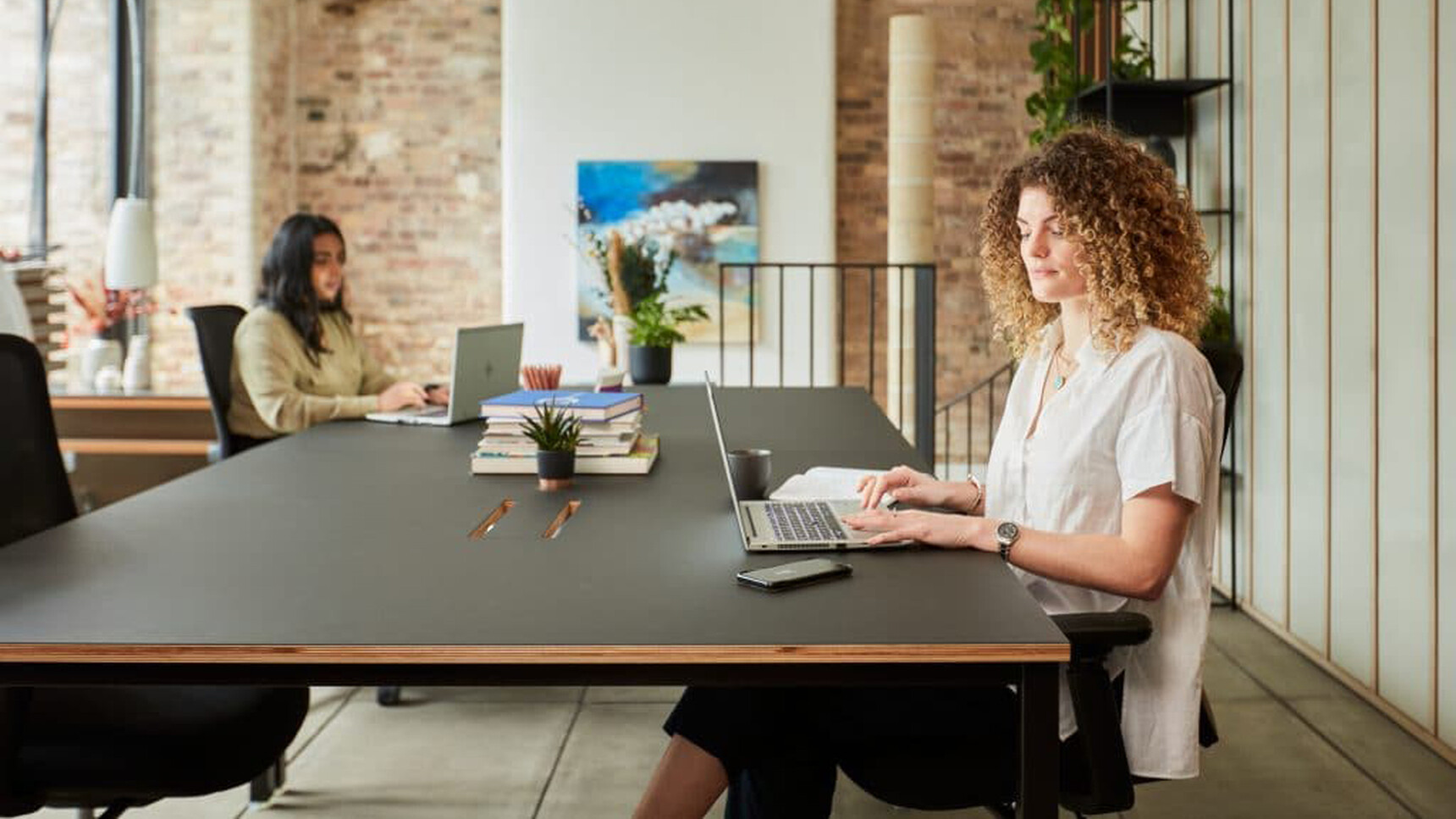 Workstories Co.Stories Bench Desk Black Frame Detail Image