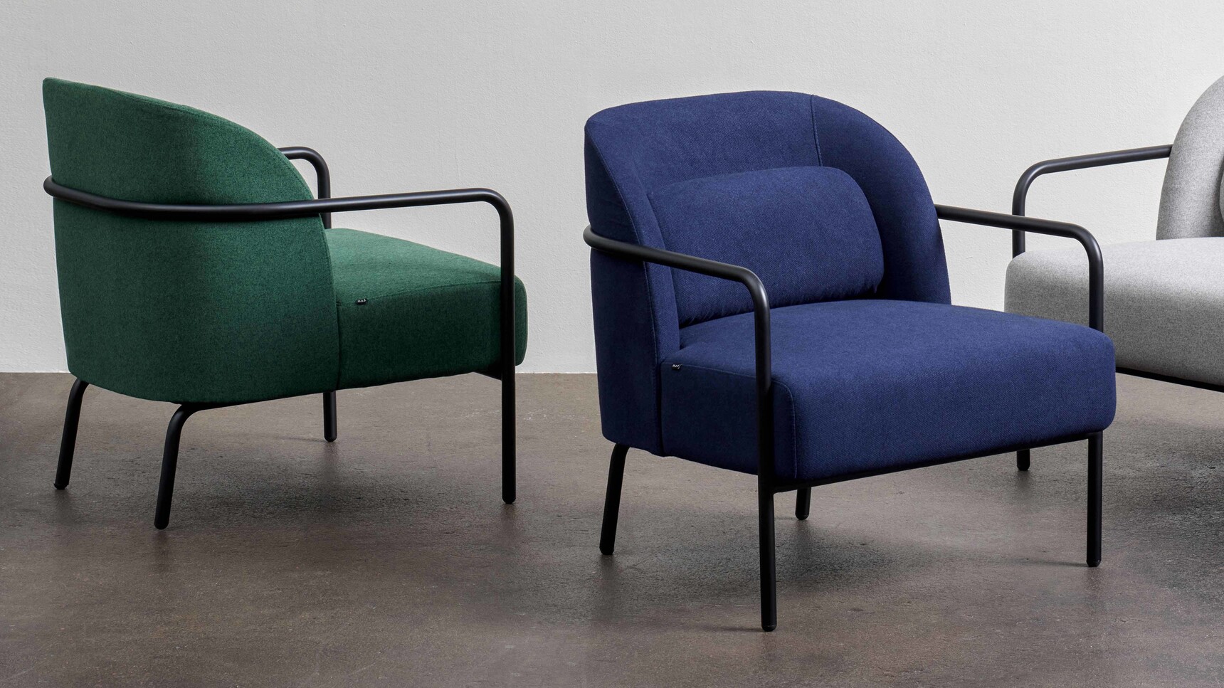 Workstories Circa Lounge Chair Dark Green Family Image