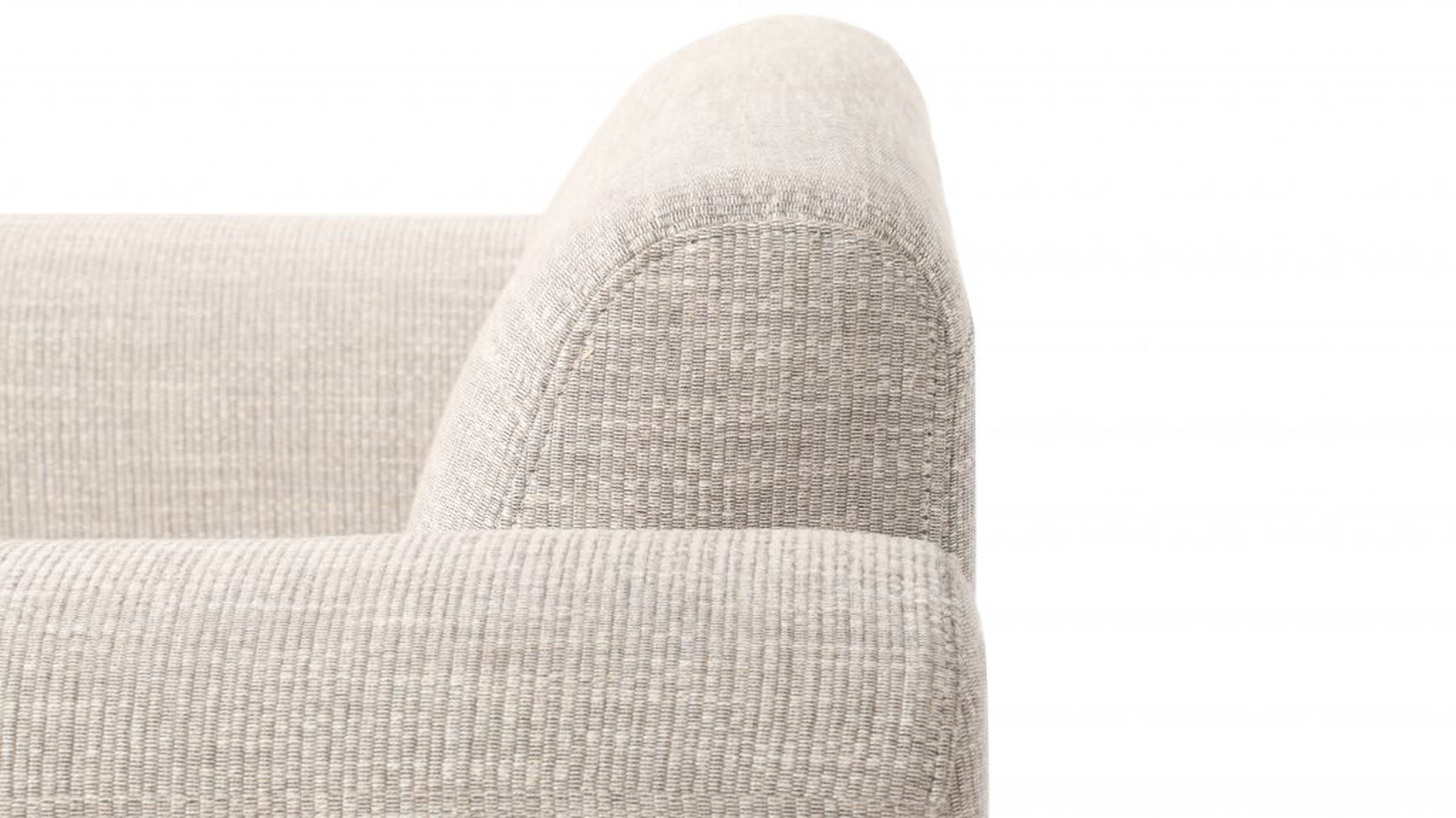 Workstories District Sofa 1 Seater Osaka Grey Detail Image Side