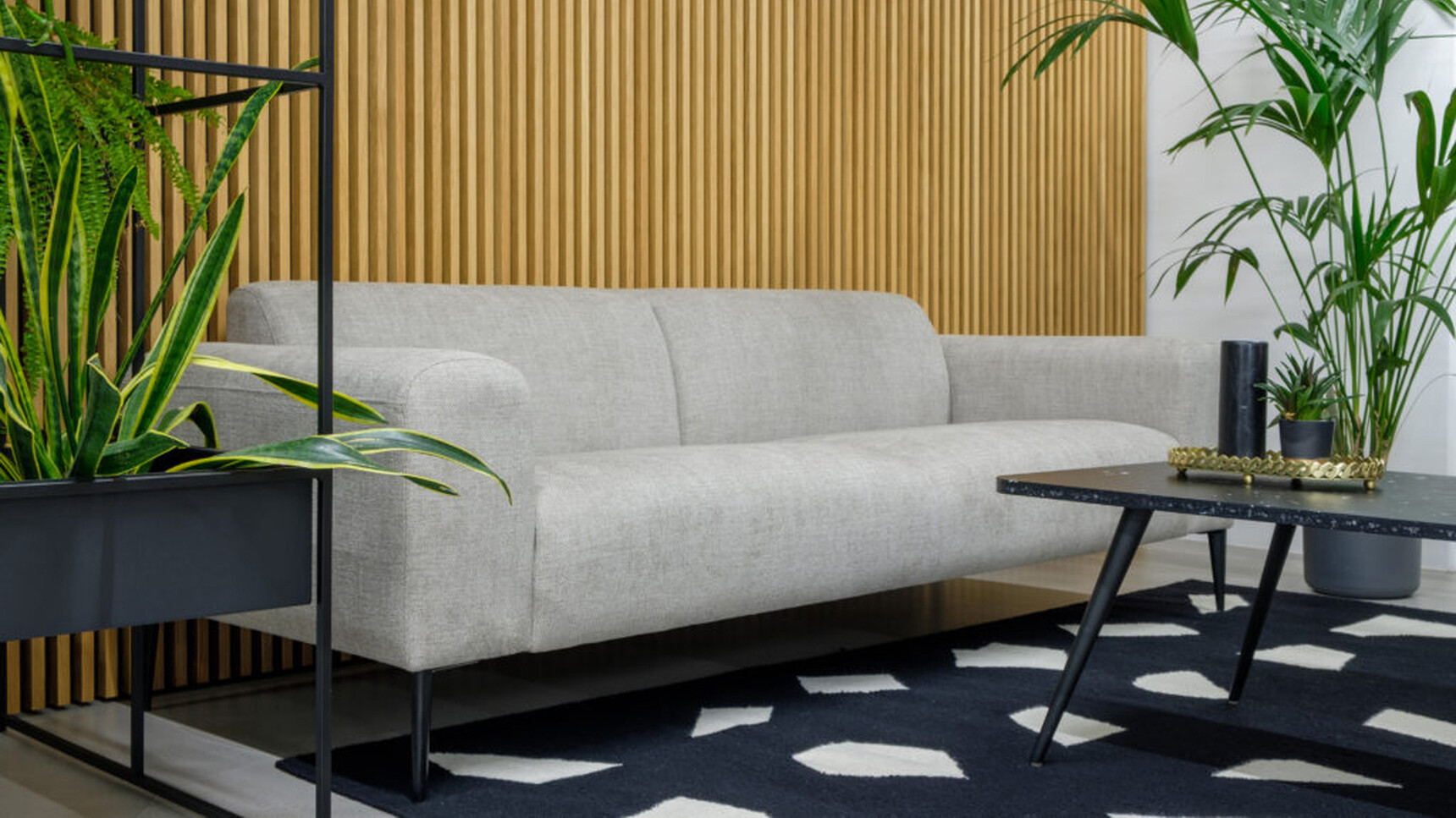 Workstories District Sofa 2 Seater Light Grey Detail Image