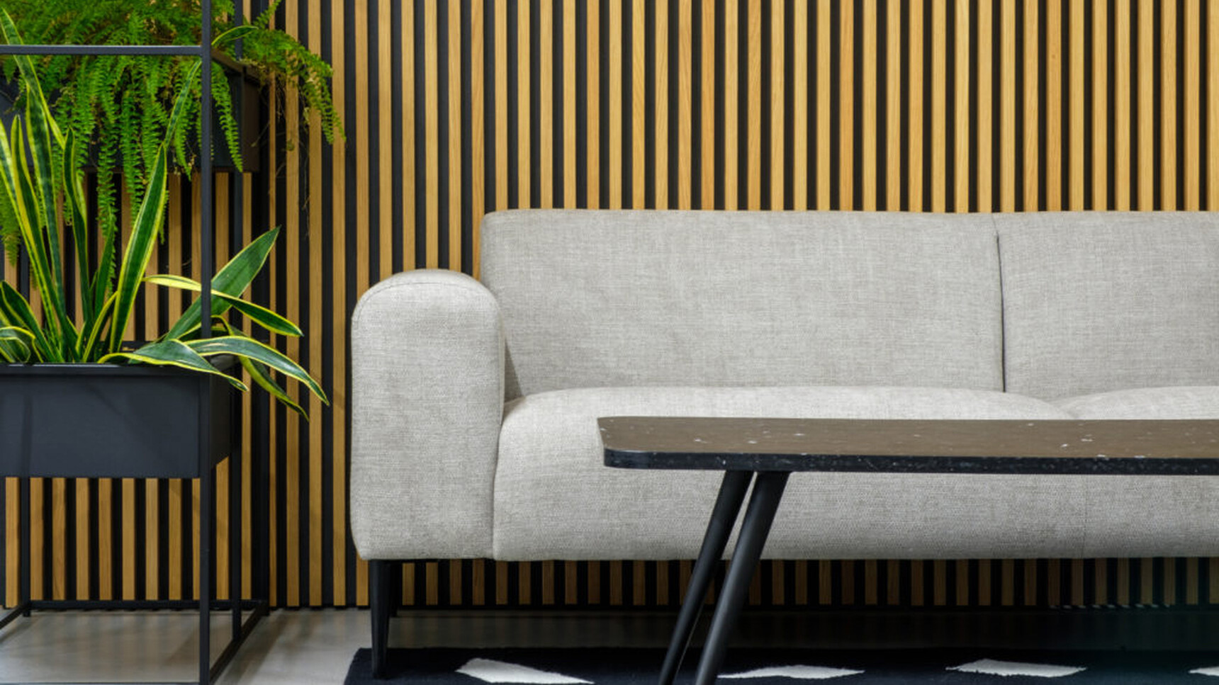 Workstories District Sofa 2 Seater Light Grey Detail Image Of The Corner