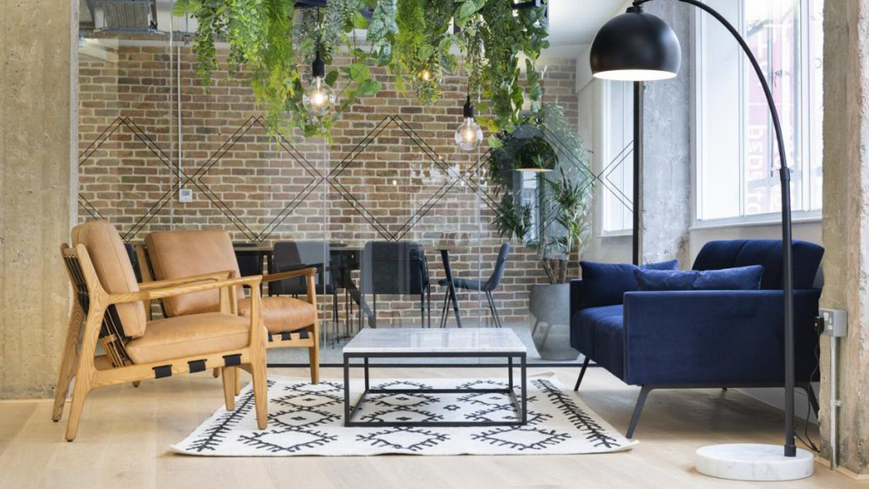 Workstories At Ease Armchair Light Brown Leather Family Image