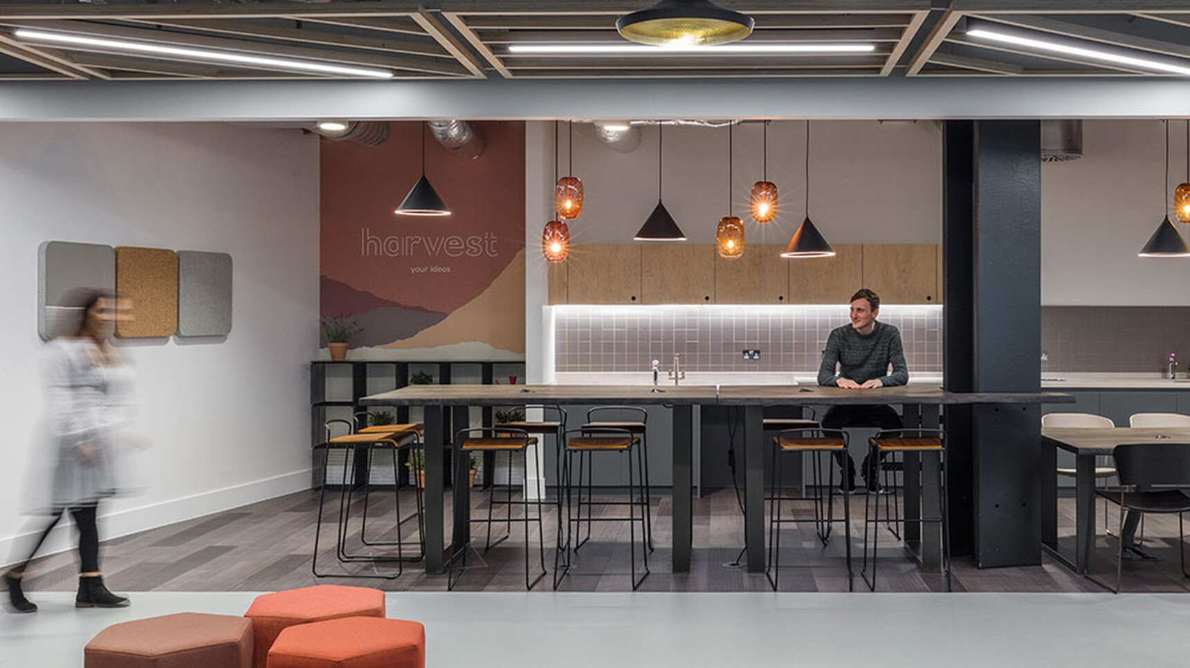 Workstories Transit High Stools In Office Setting