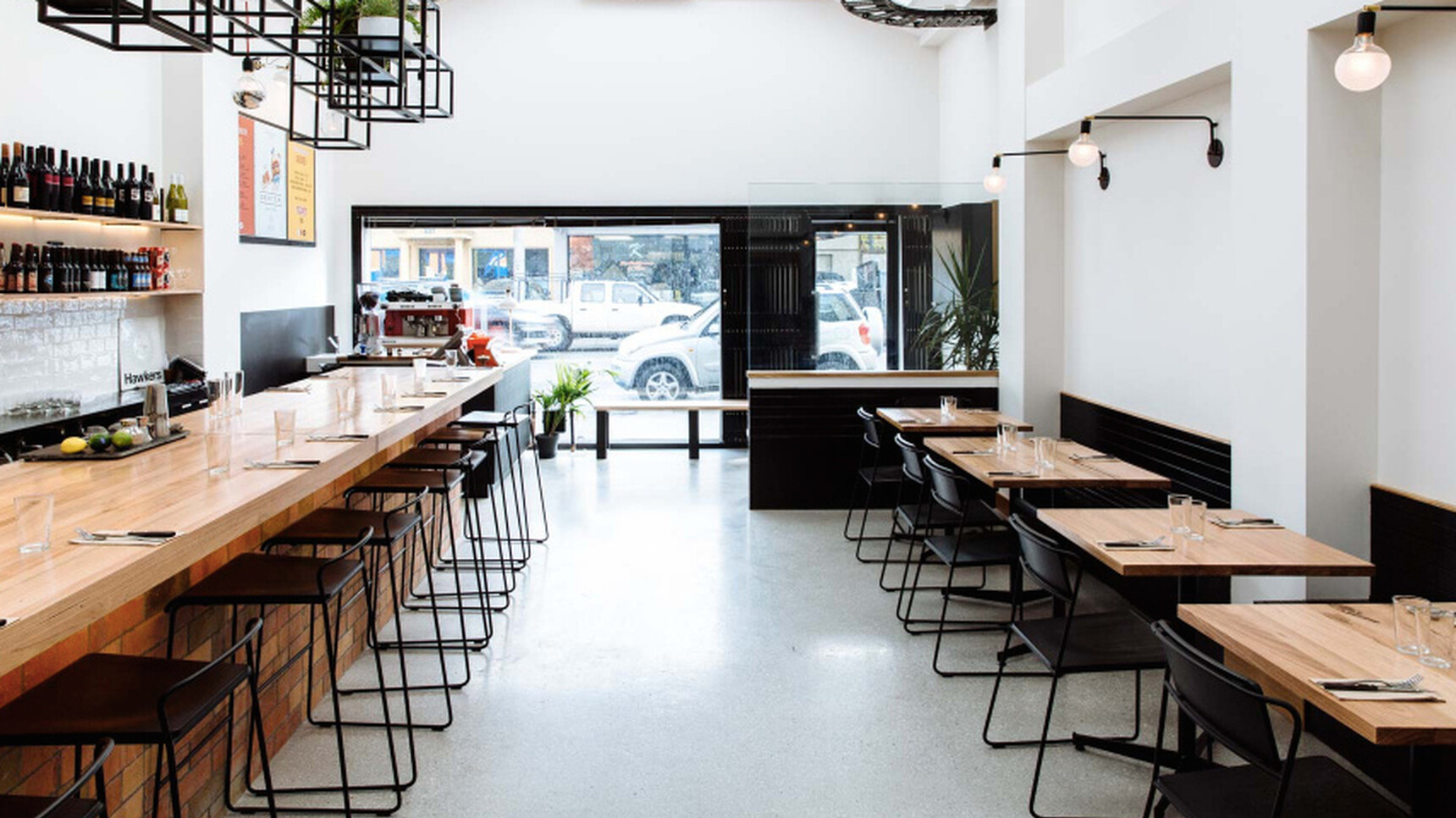 Workstories Transit High Stools In Bar Setting
