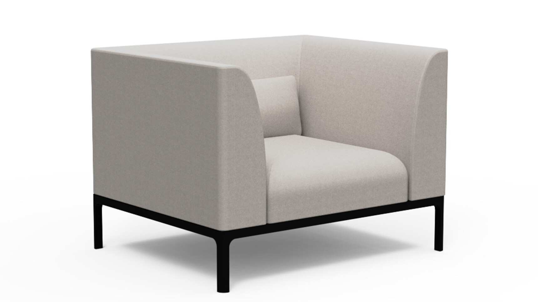 Workstories Profile Sofa 1 Seater Light Grey Family Image