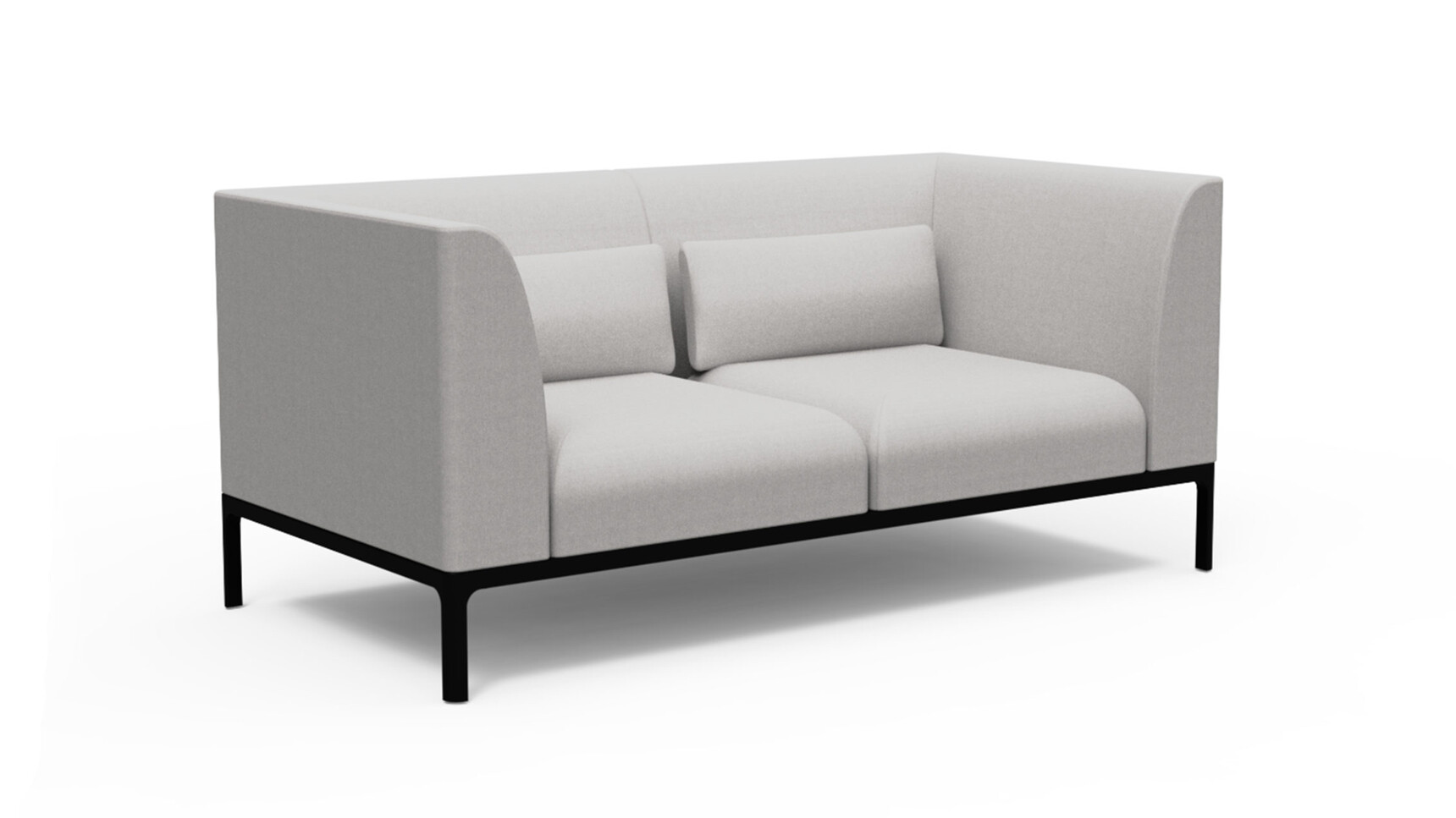 Workstories Profile Sofa 2 Seater Light Grey Family Image