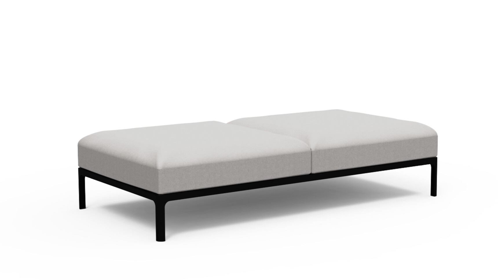 Workstories Profile Sofa 2 Seater Footstool Light Grey Family Image