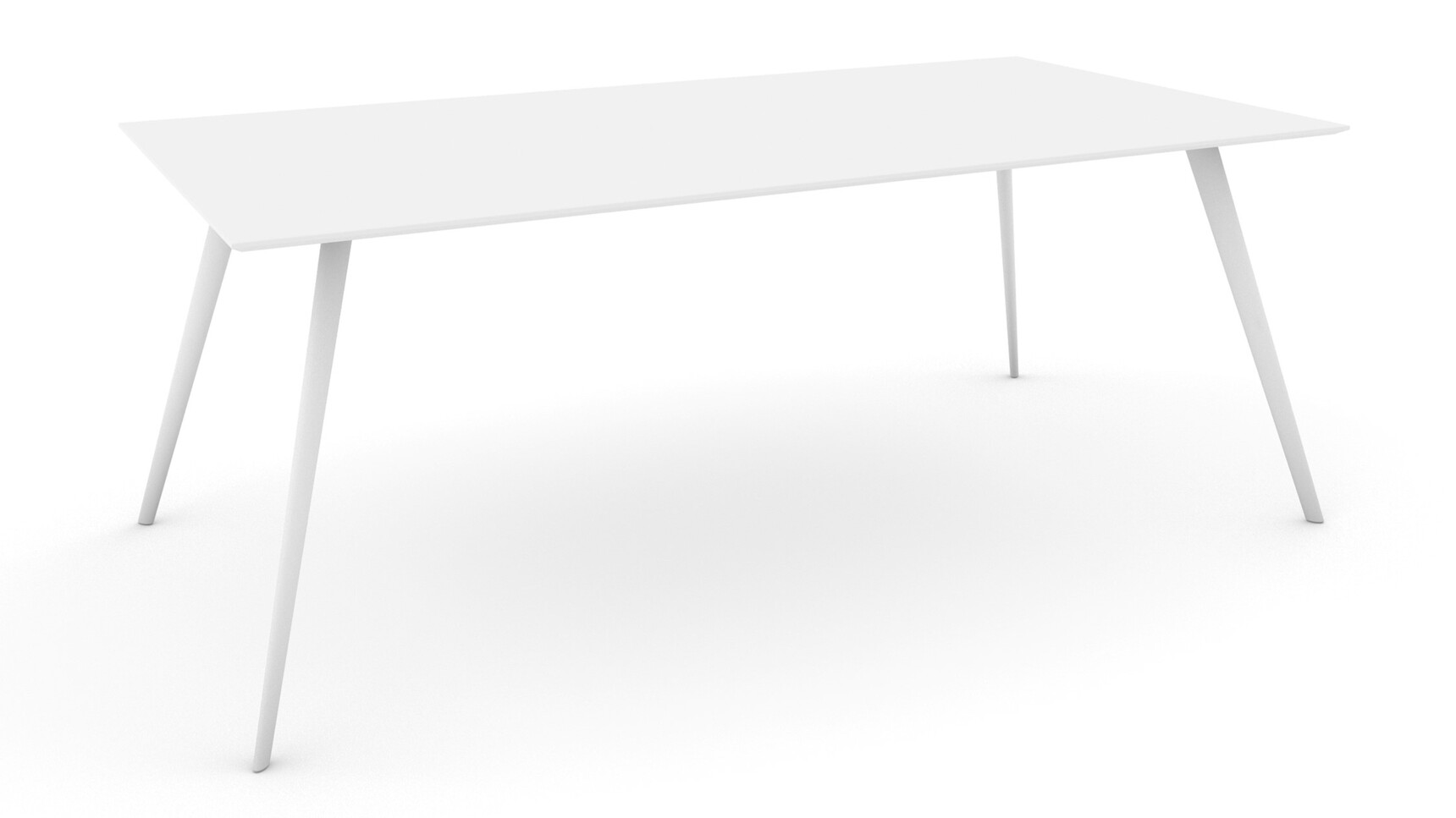Workstories Air Meeting Table White Finish Family Image On White Background