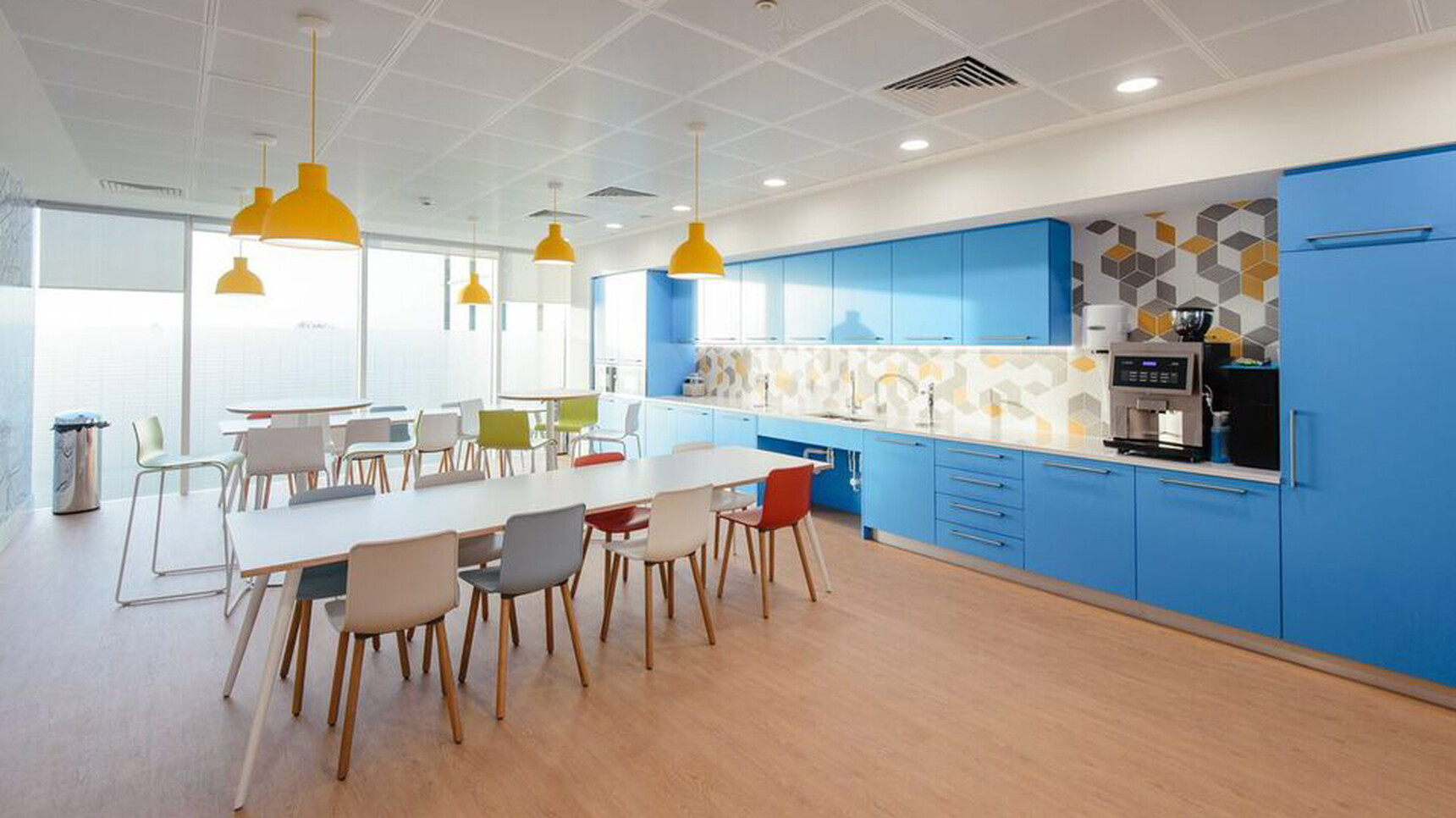 Workstories Air Meeting Table White Finish In Office Setting