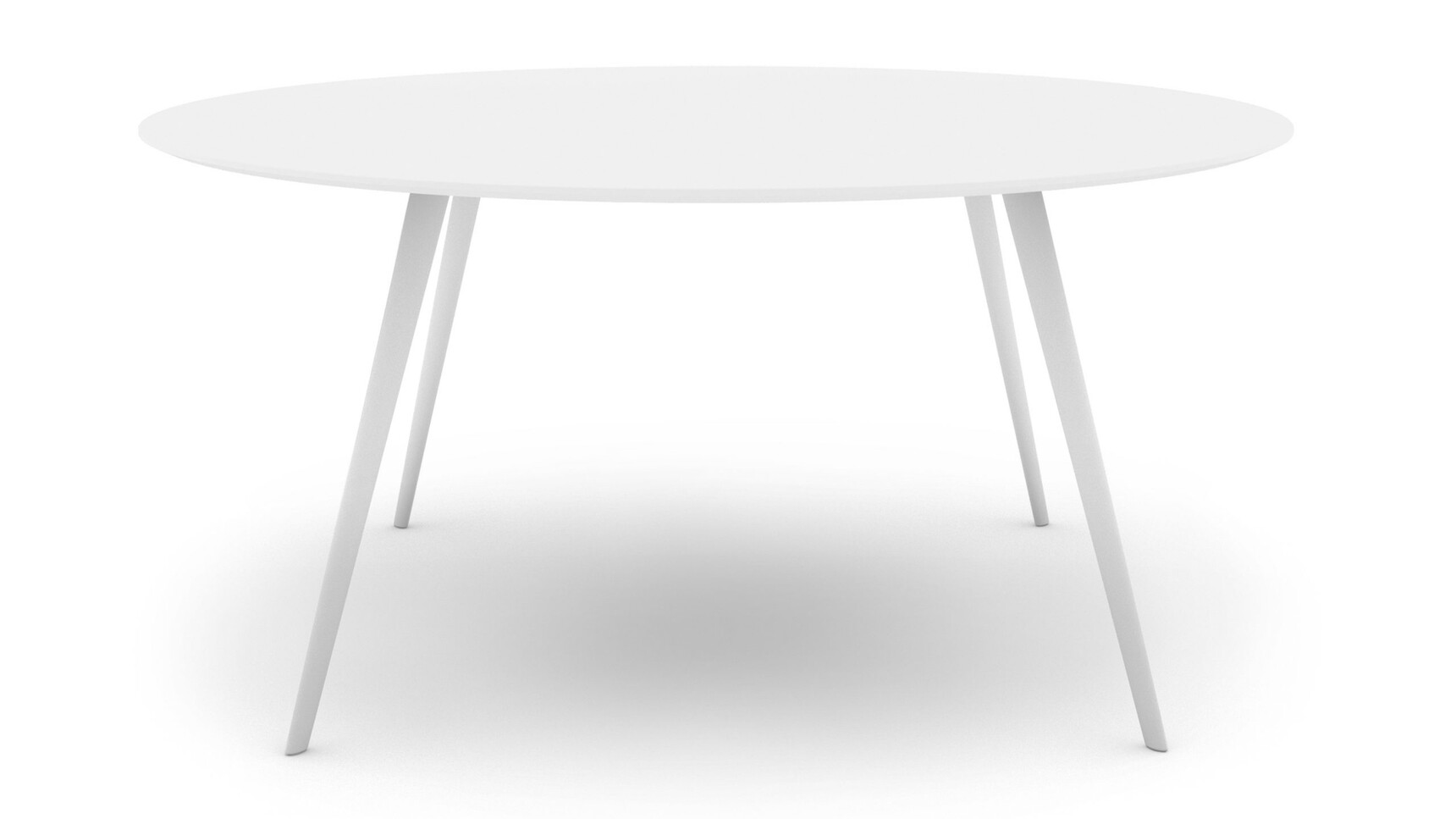Workstories Air Round Meeting Table White Finish Family Image