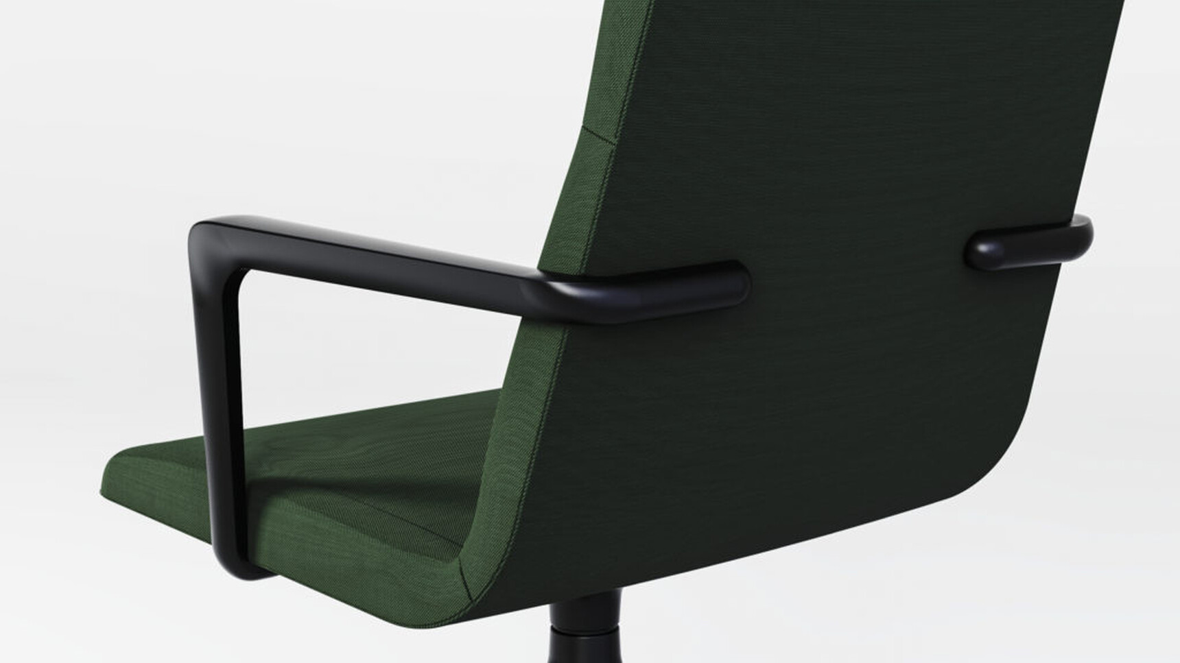 Workstories Accord High Meeting Chair 4-Star Pyramidal Base Black Finish Detail Image