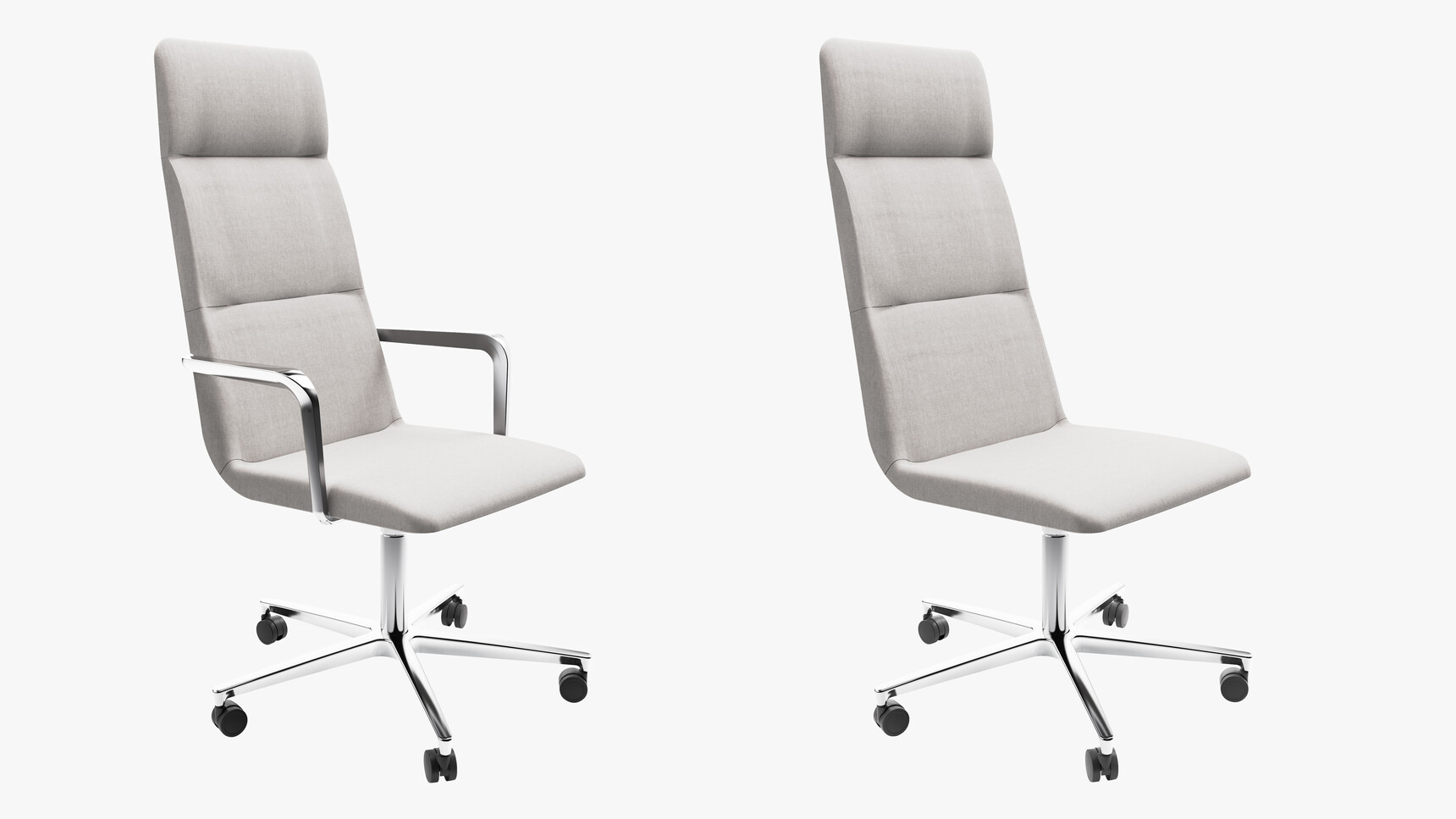 Workstories Accord High Meeting Chair 5-Star Base With Castors With Without Arms Family Image