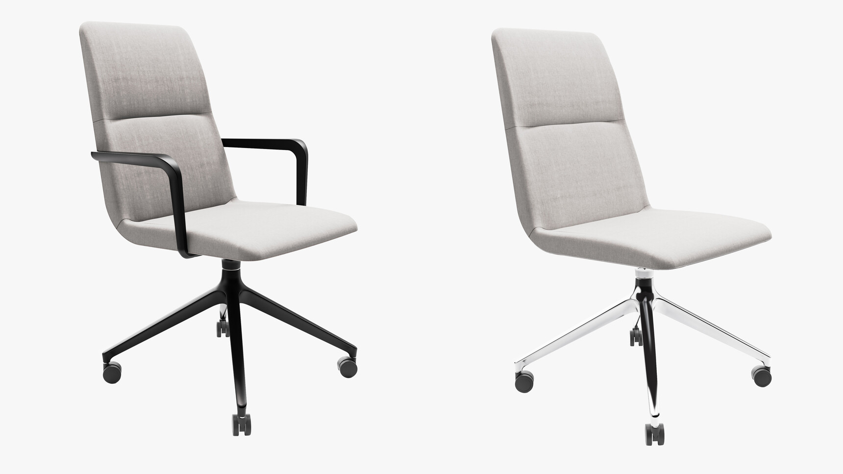 Workstories Accord Mid Meeting Chair 4-Star Pyramidal Base With Castors Family Image