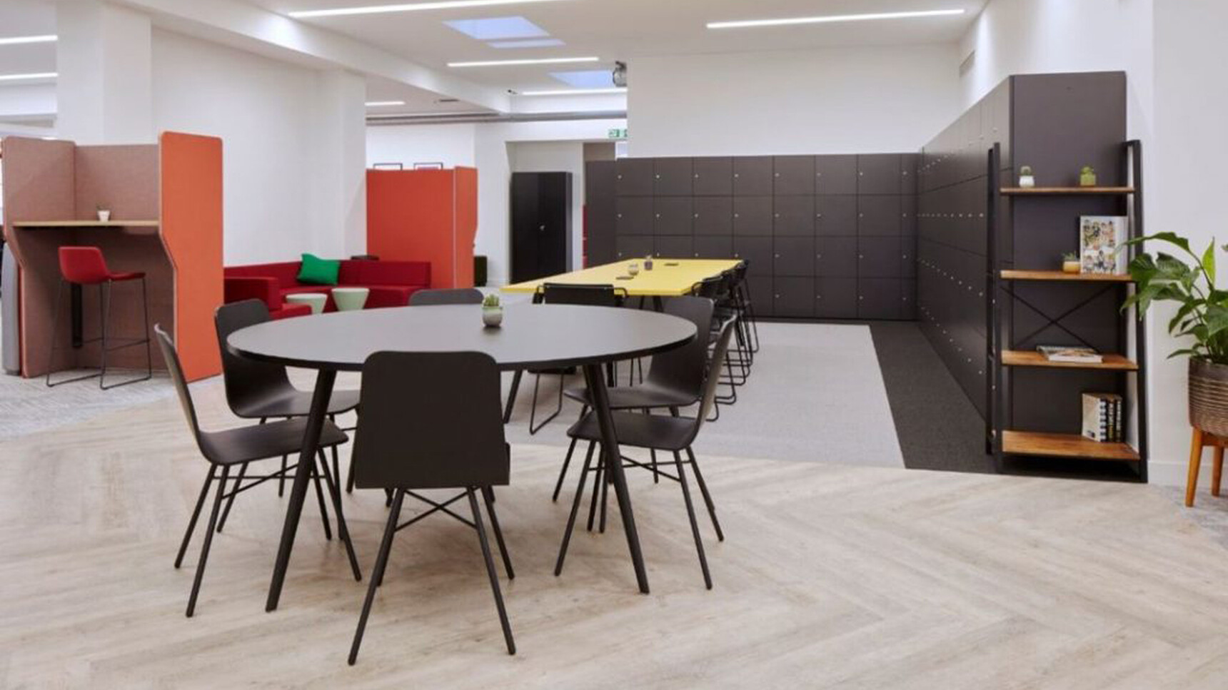 Workstories Lolli Cafe Chair Black Ash In Office Setting