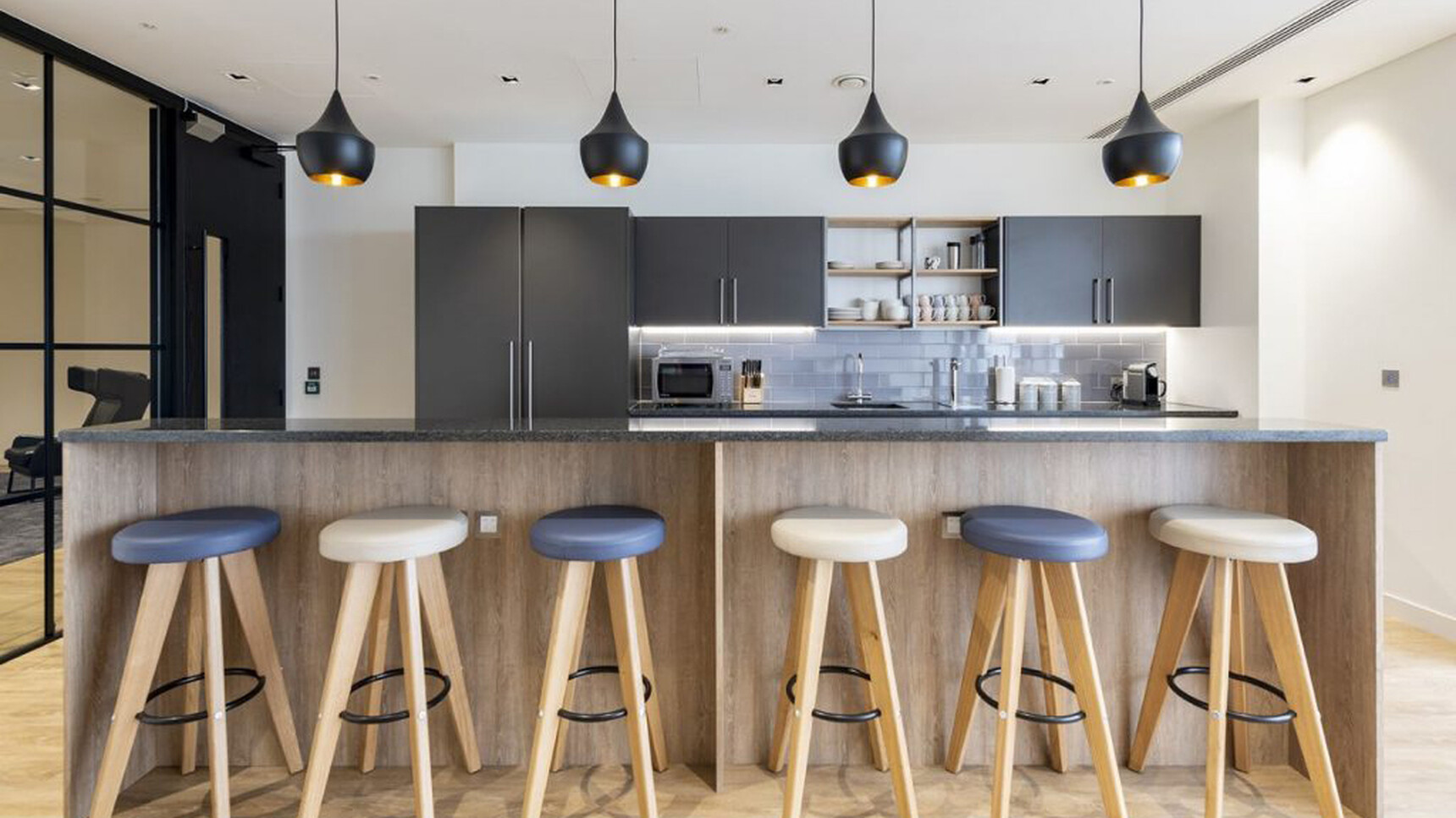 Workstories Hub High Stool At Table In Office Setting