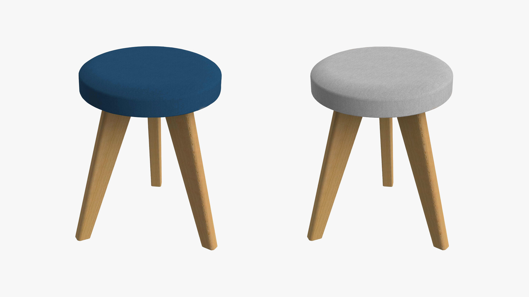 Workstories Hub Low Stools Blue Grey Seat Family Image