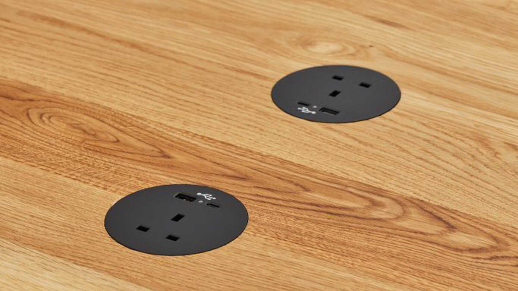 Workstories Ion Desktop Module Black Finish Detail Image