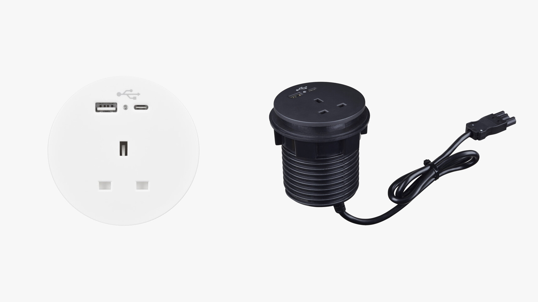 Workstories Ion Desktop Module Black White Finish Family Image