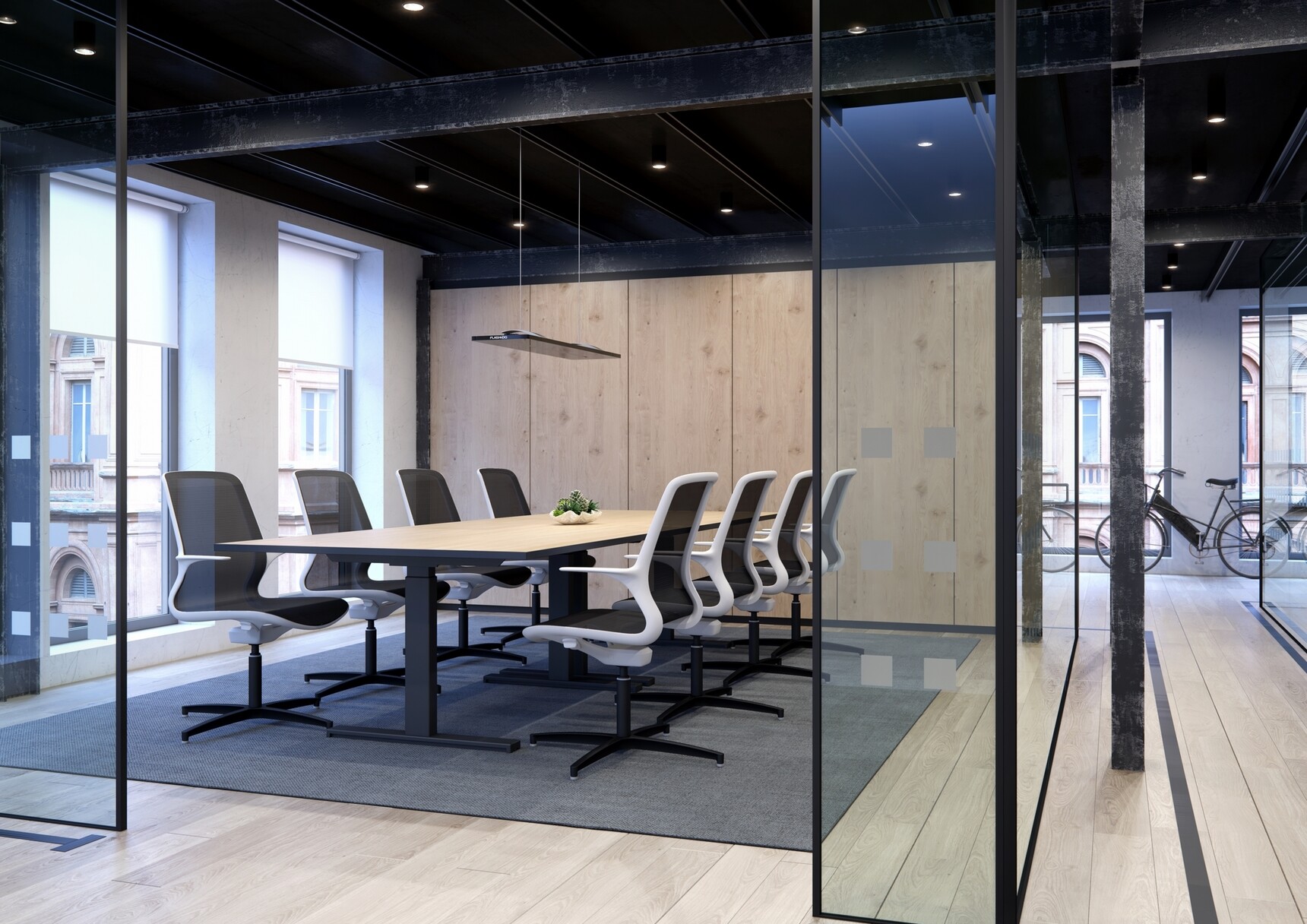 Eight Elite Tempo Mesh Four Star Base Office Chairs With White Frame With Black Mesh Back And Black Nylon Four Star Base At Elite Desk