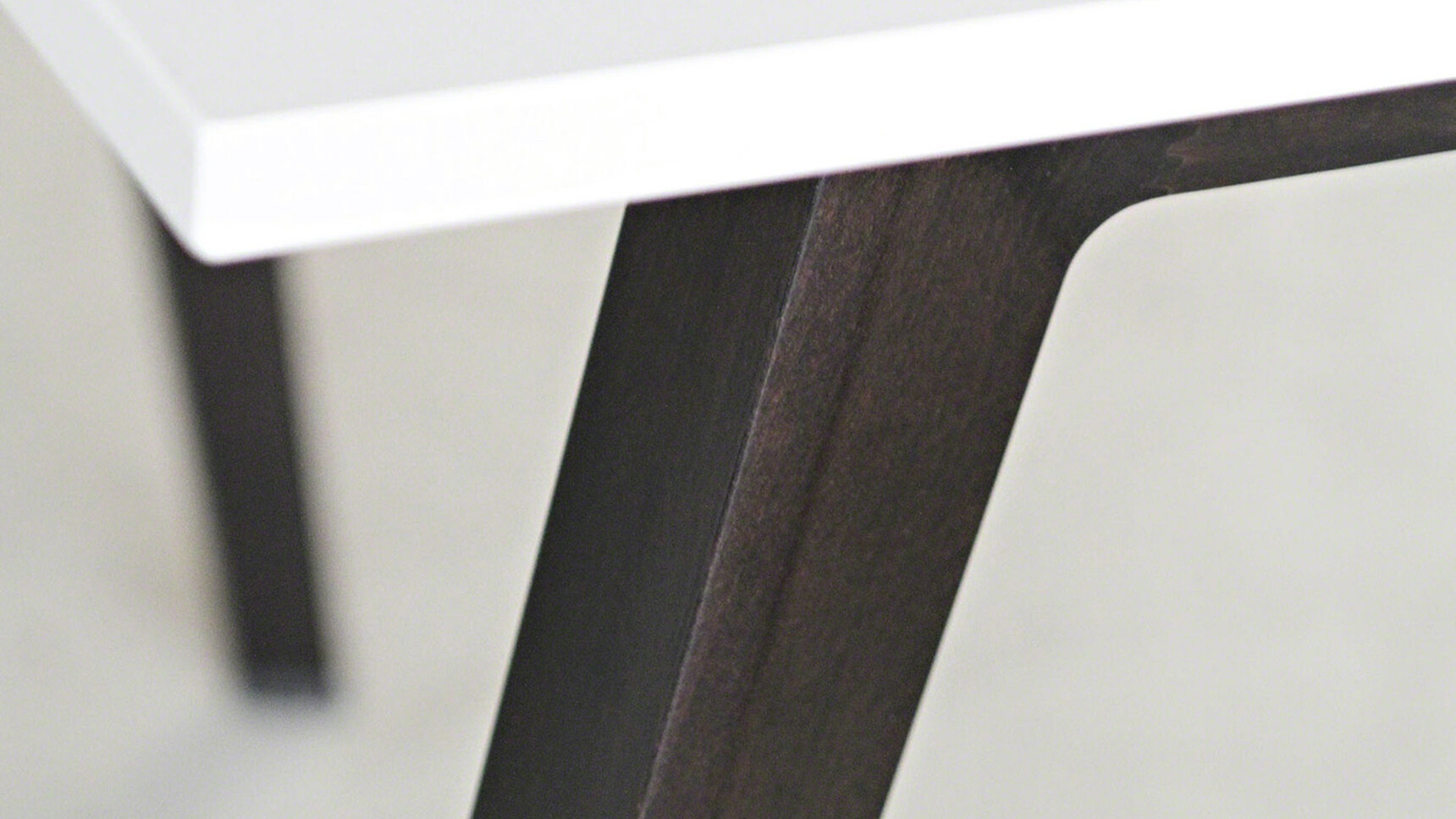 Steelcase Two B-Free Back to Back Desks With  White Table Top Finish With Black Leg Finish Detail Image