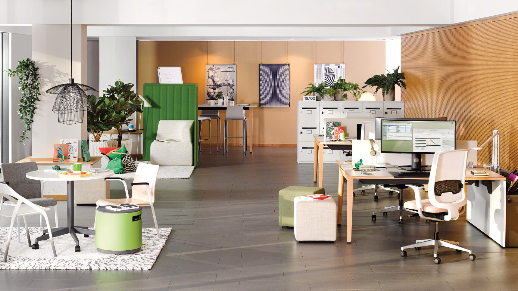 Four Steelcase Reply Air Colour Mesh Back Office Chairs White Black Frame White Backrest White Black Seagull Armrests Polished Aluminium Base At Steelcase Desks