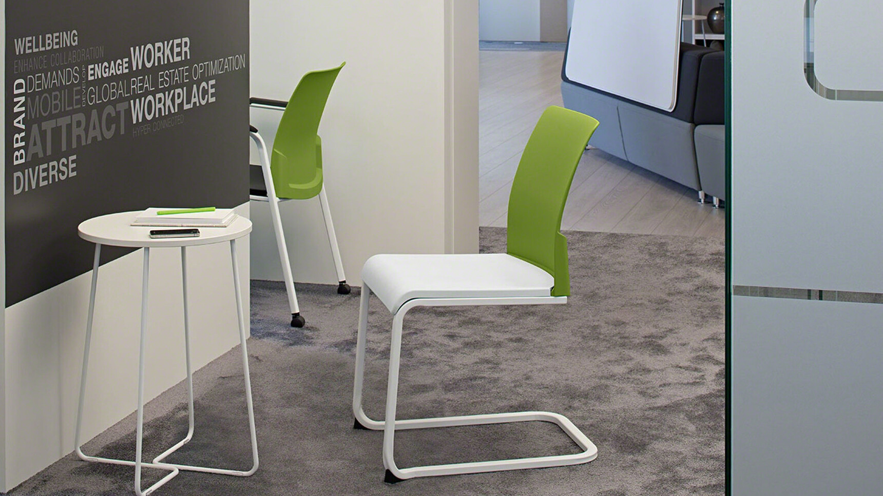 Steelcase Eastside Sled Base Meeting Chair Hunts Office