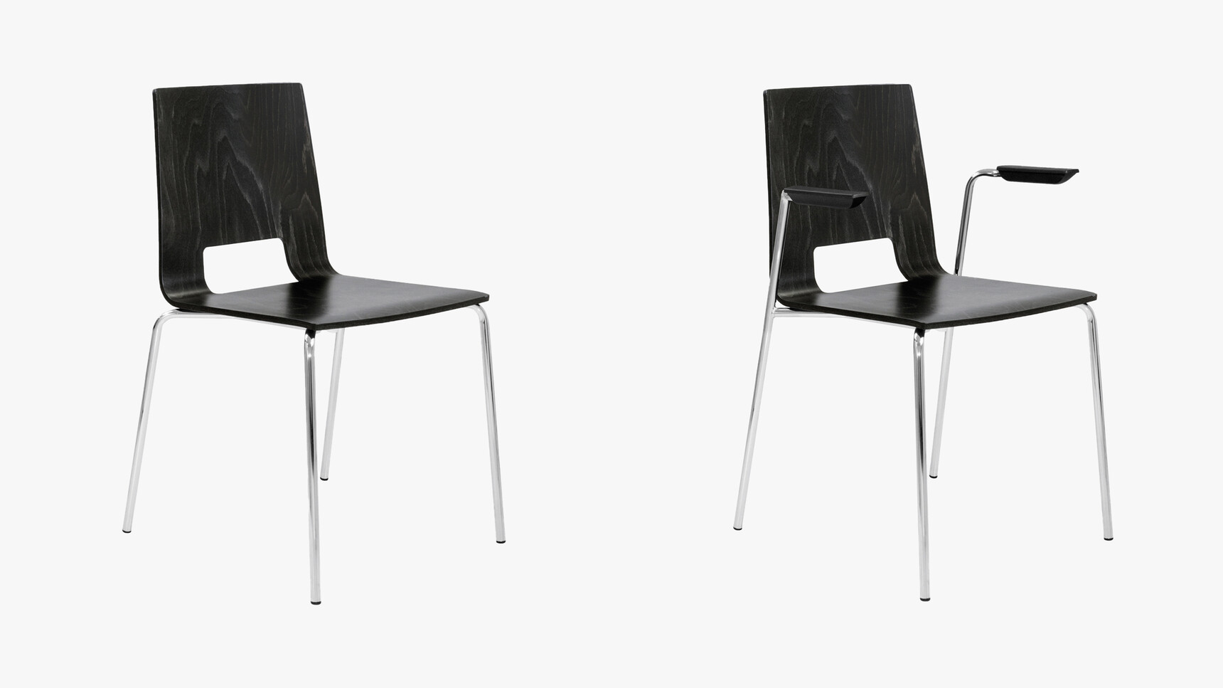 Elite Office Furniture Multiply Meeting Chair With Four Leg Base Open Back Family Image