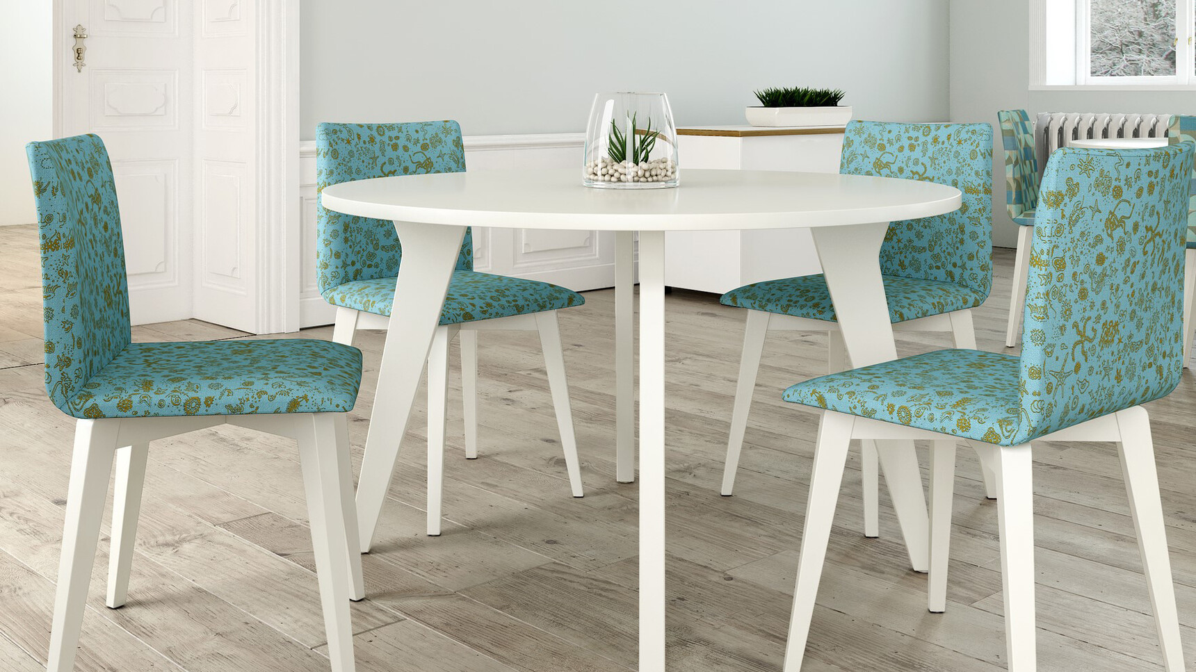 Elite Office Furniture Multiply Wood Meeting Chairs With Four Leg Base Closed Back At Table Family Image