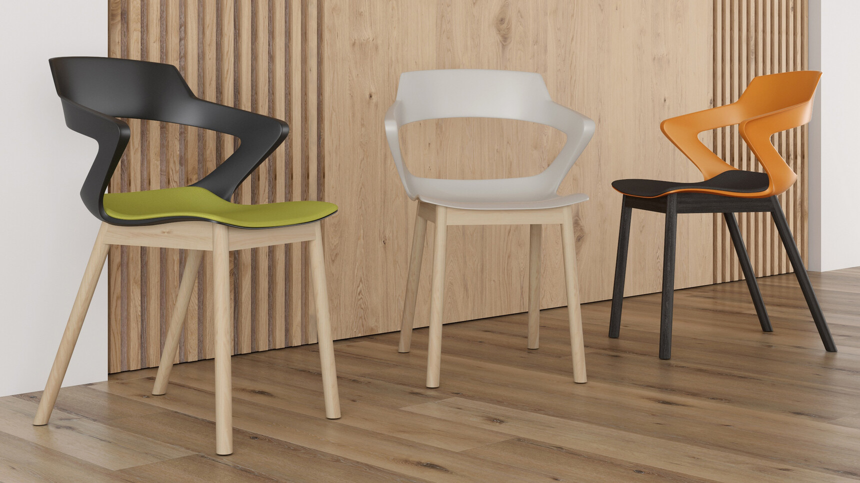 Elite Office Furniture Zen Wood Meeting Chair Family Image