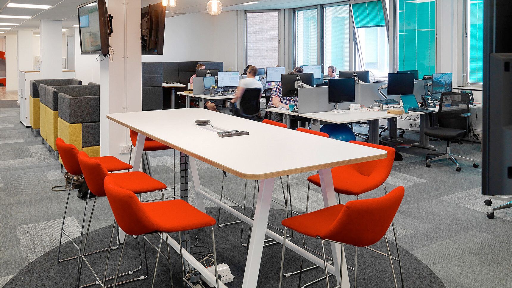 Elite Office Furniture Escape Stools With Sled Bases In Office Environment