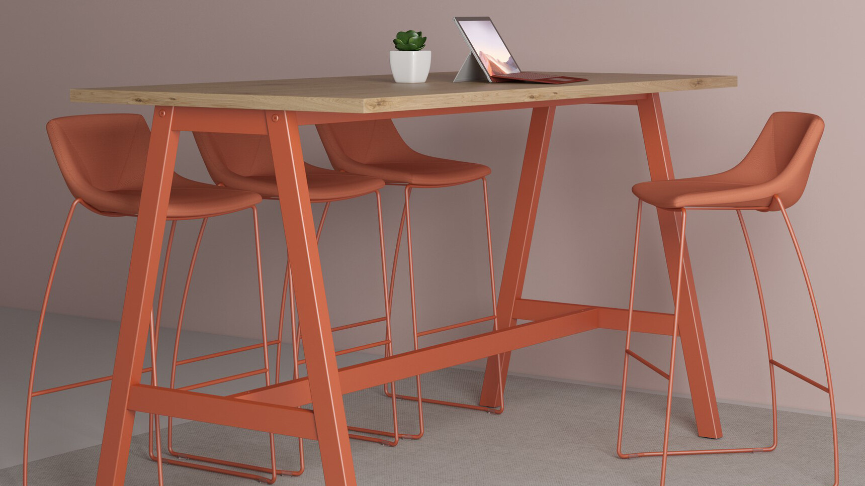 Elite Office Furniture Escape Stools With Sled Bases At Harmony Table Family Image