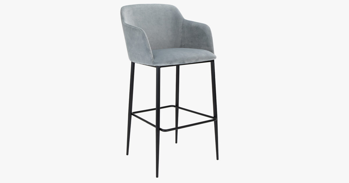 Elite Office Furniture Pablo Stool With Four Leg Base And Arms Metal Base
