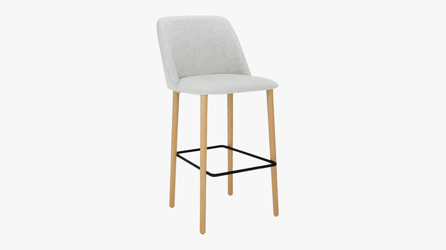Elite Office Furniture Pablo Stool With Four Leg Base Wood Base Family Image