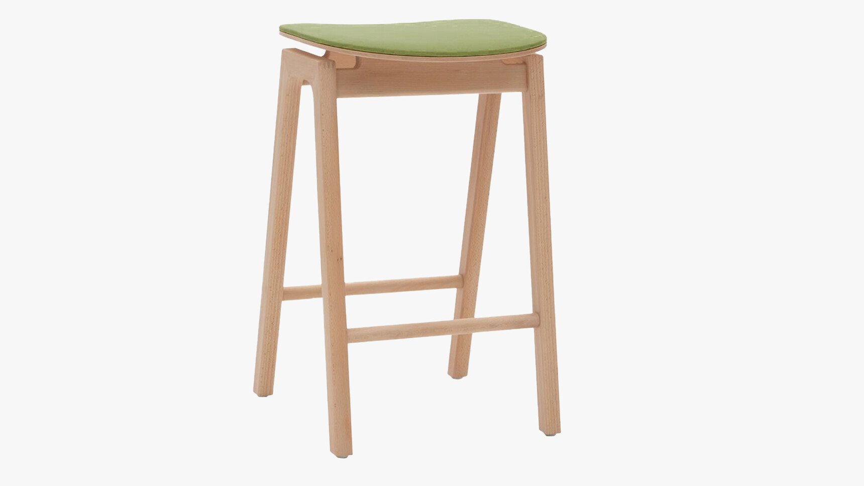 Elite Office Furniture Ritz Upholstered Counter Stool Green Upholstery Family Image