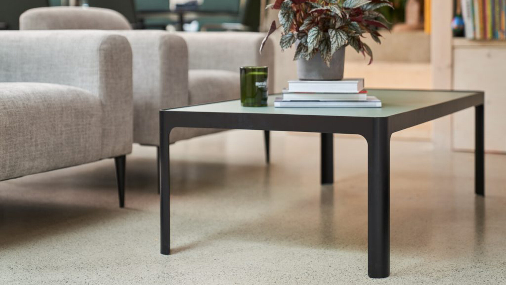 Workstories Profile Coffee Table 1200mm 600mm With Sofas Detail Image