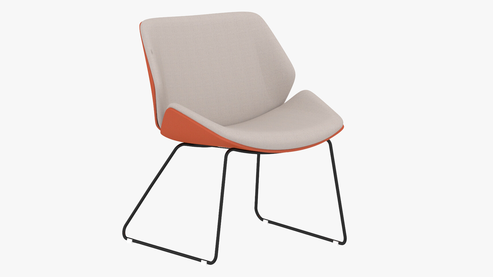 Elite Office Furniture Cascara Medium Back Lounge Chair With Sled Base Family Image