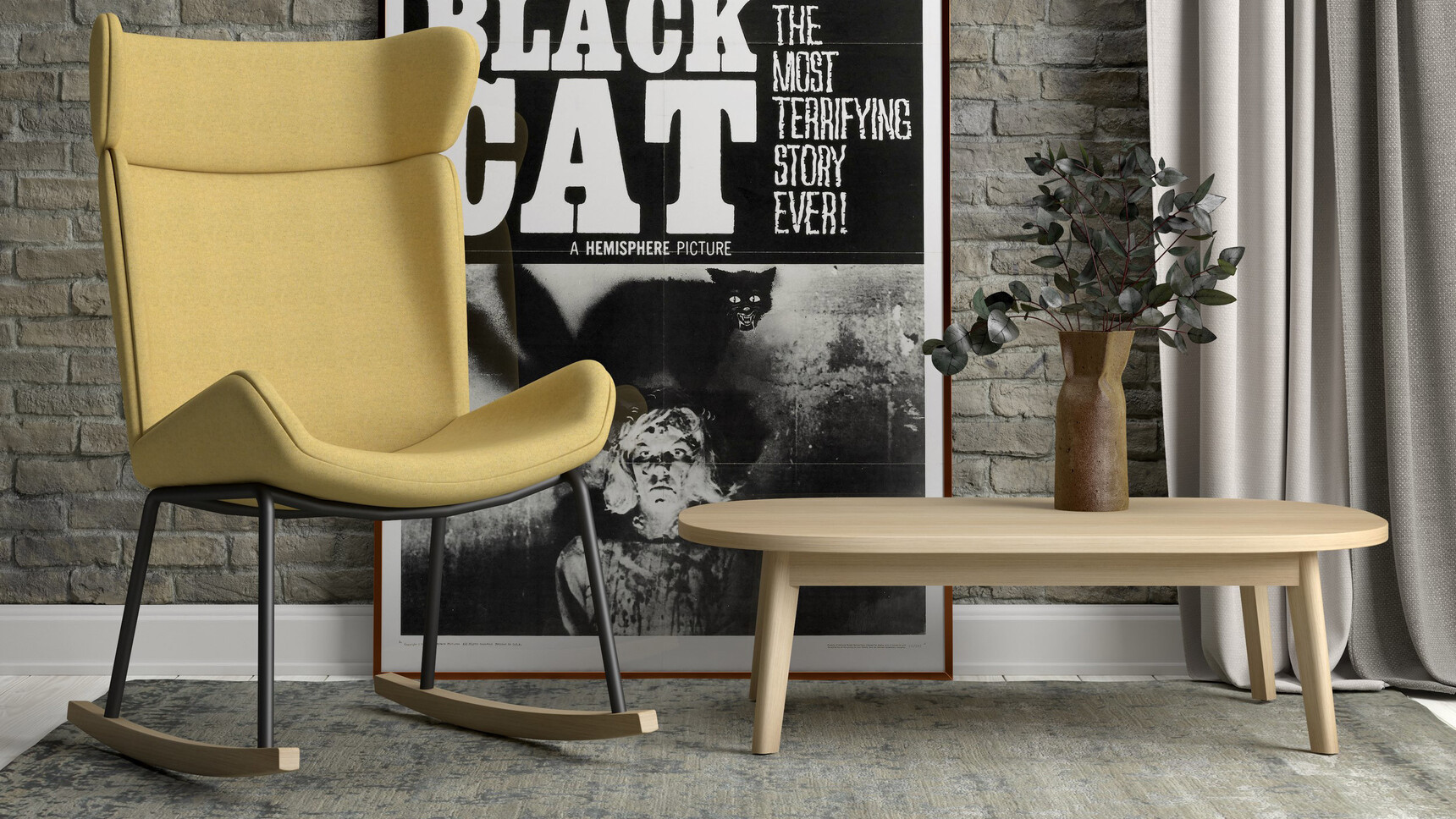 Elite Office Furniture Myla High Back Lounge Chair With Rocker Base In Office Setting