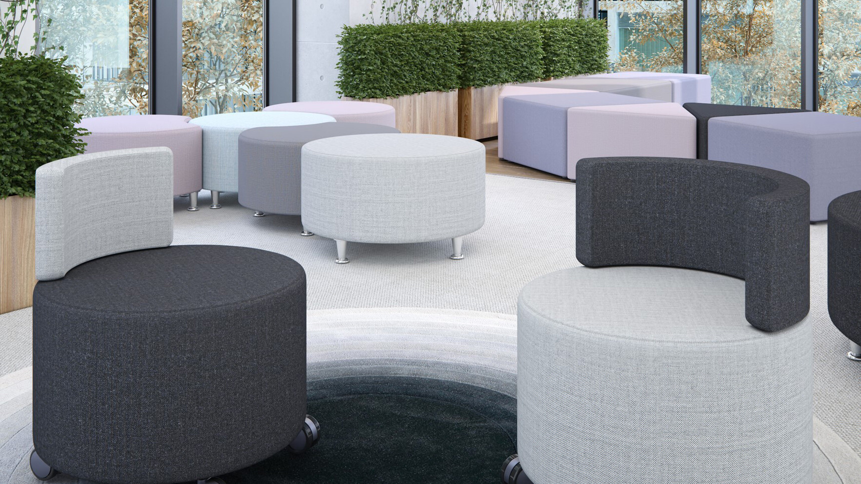 Elite Office Furniture Adaptiv Modular Units In Office Setting