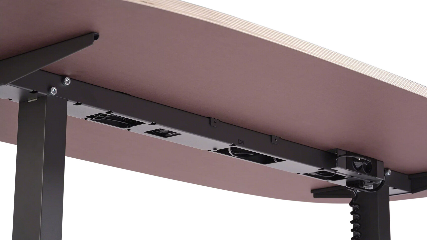Steelcase Migration SE Height Adjustable Meeting Table With T-Leg Image Of Undercarriage
