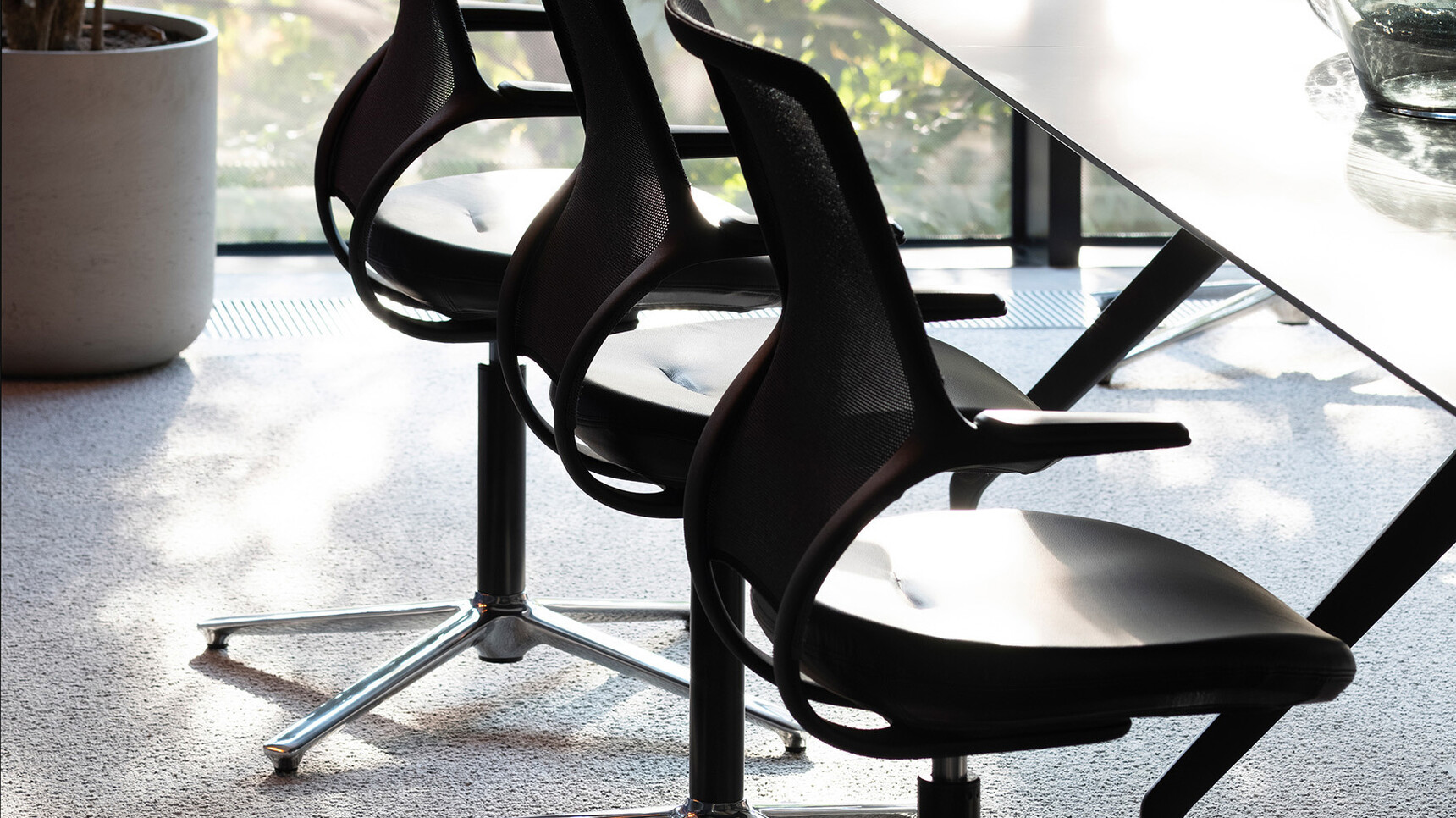 Two Orangebox AllowMe Midback Swivel Office Chairs Detail Image