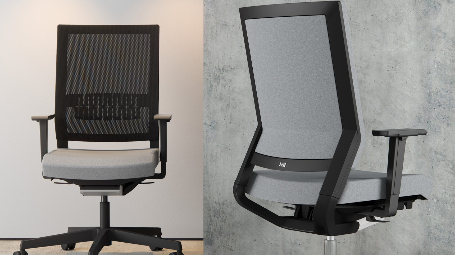 Elite Office Furniture i-sit Lite Office Chair And i-sit Lite Upholstered Office Chair Family Image