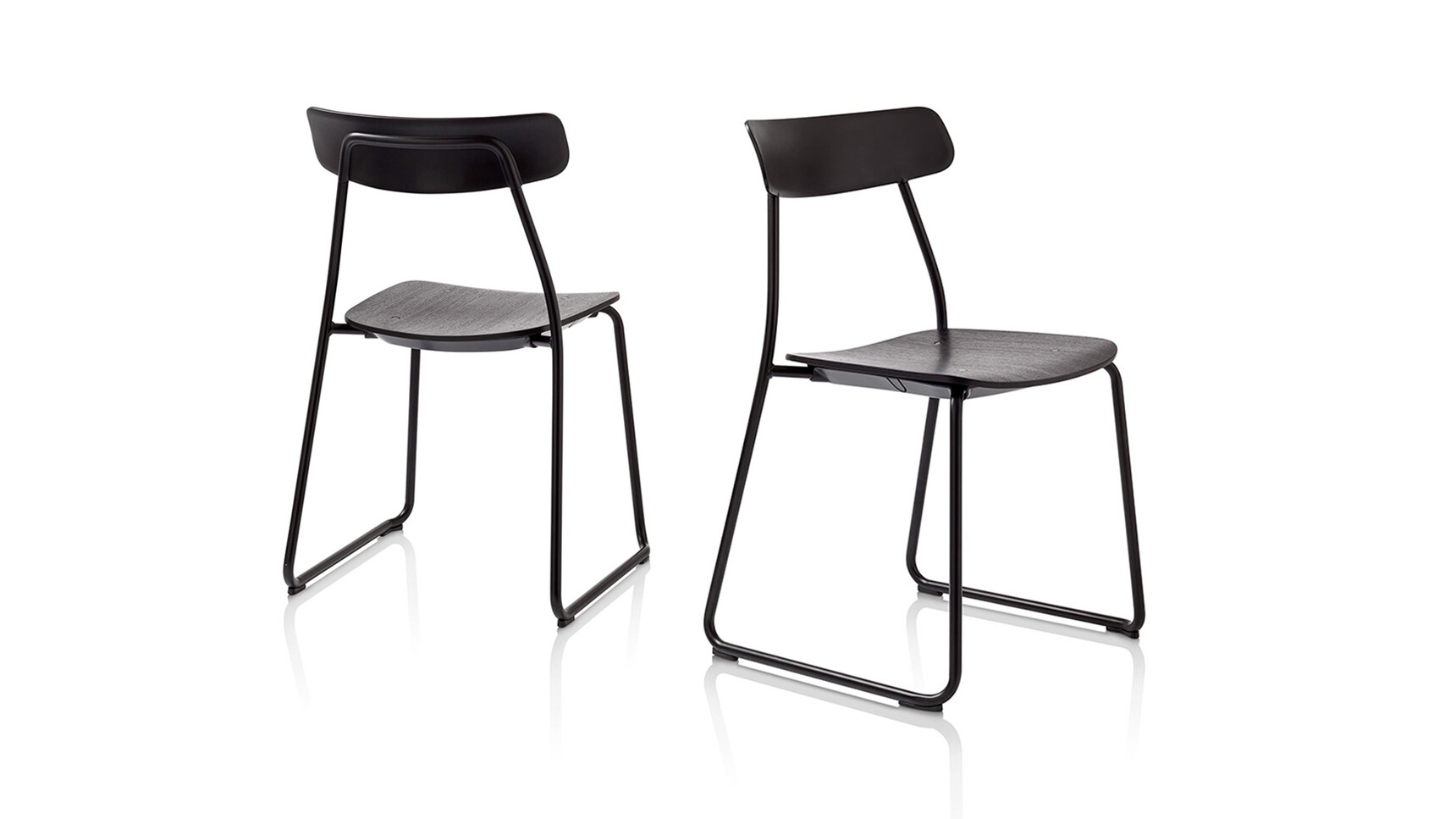 Orangebox Acorn Static Café Chairs On White Background Family Image