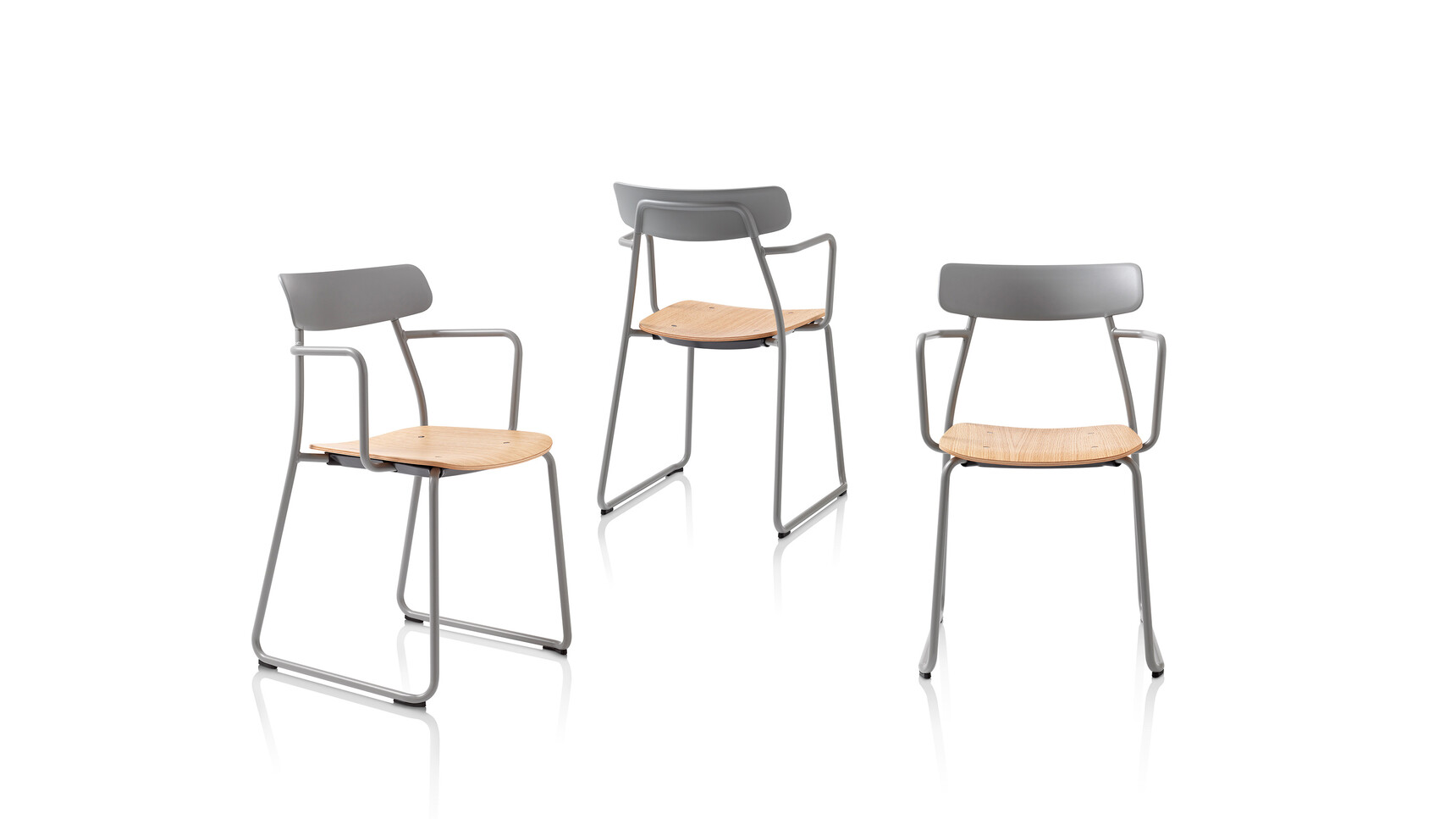 Orangebox Acorn Static Armchair Café Chairs On White Background