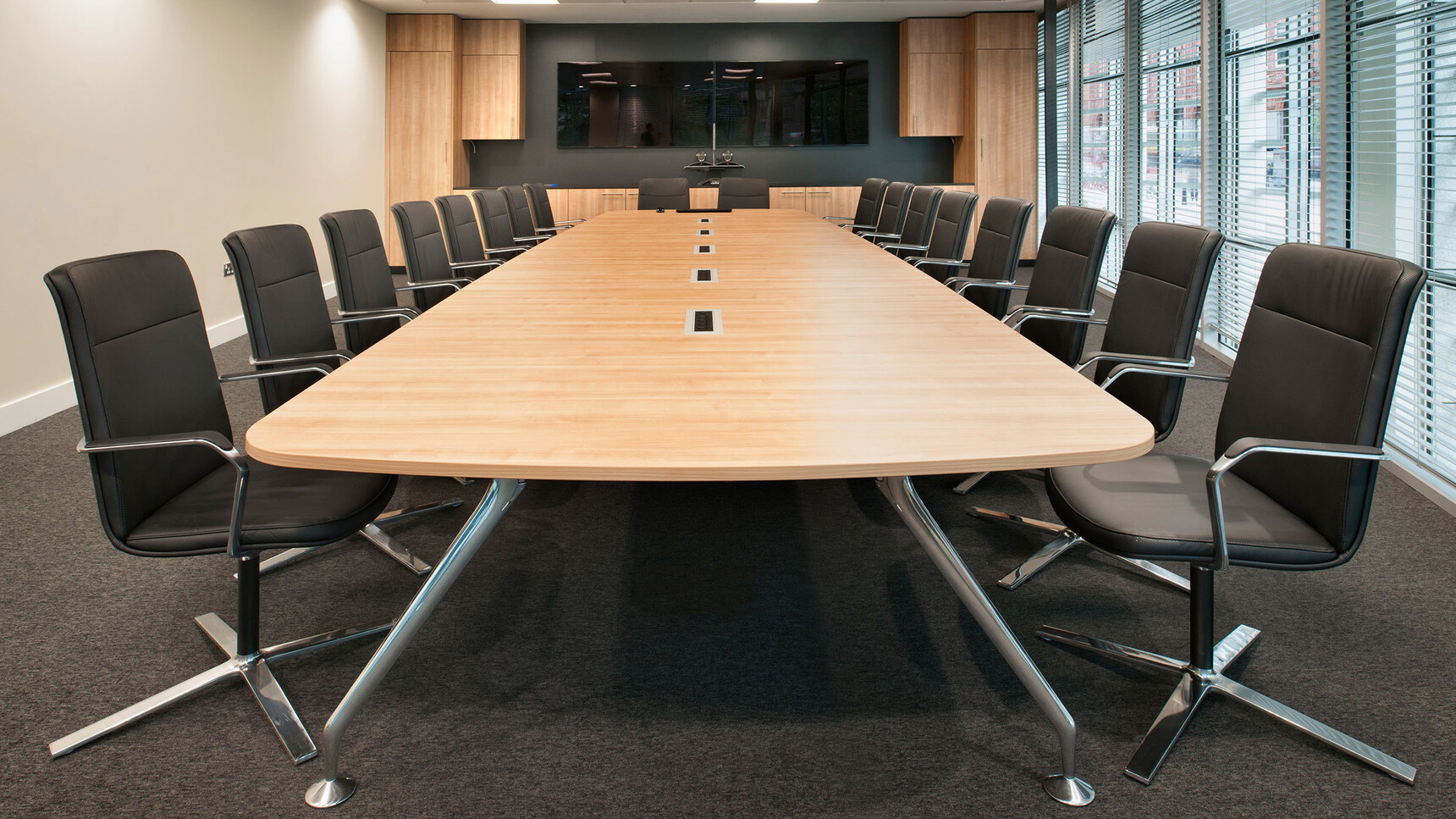 Orangebox Calder Highback Swivel Meeting Chairs In Meeting Room Family Image