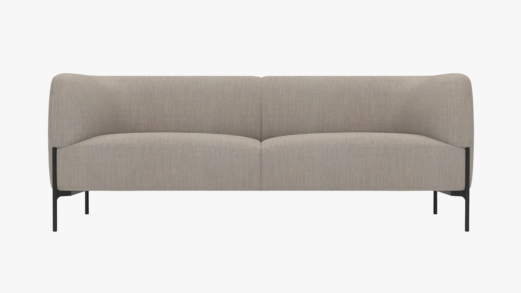Modus Panda Two Seater Sofa Grey Upholstery Family Image