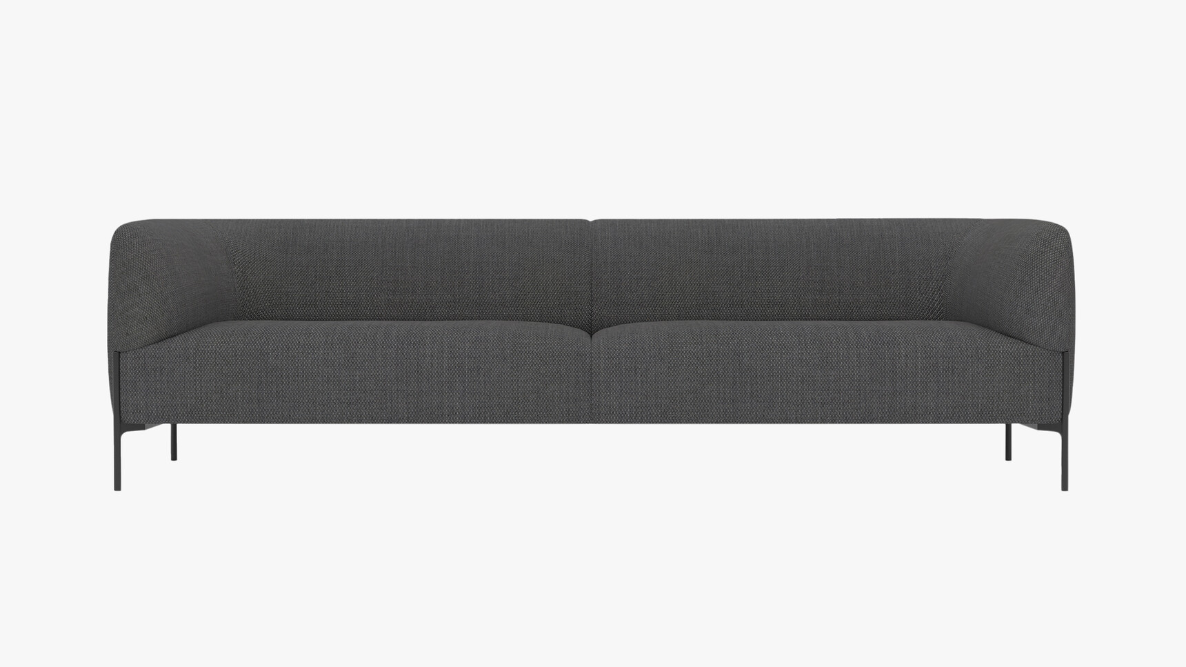 Modus Panda Three Seater Sofa Front Angle Family Image