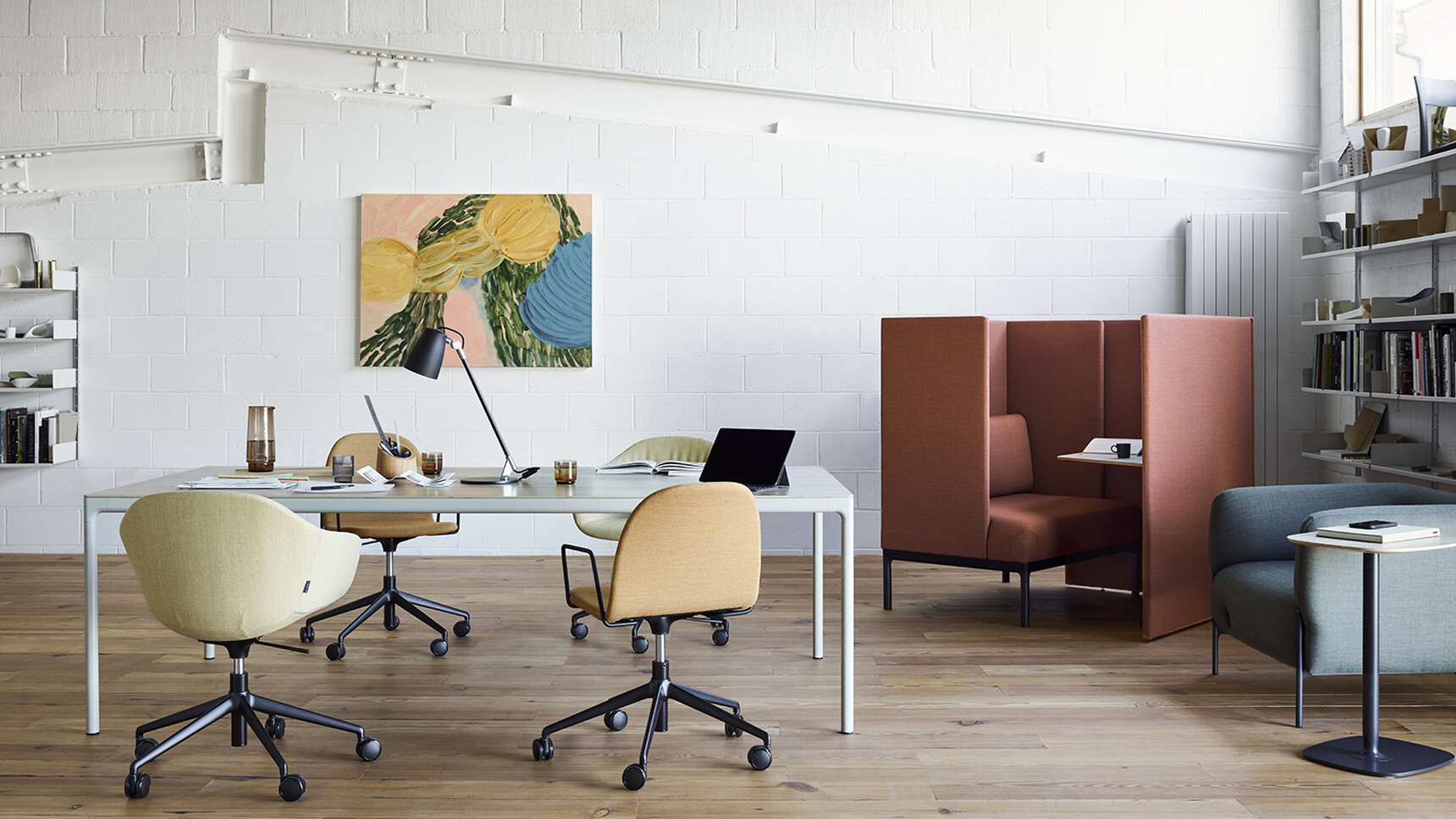 Two Modus Panda Armchairs In Office Environment