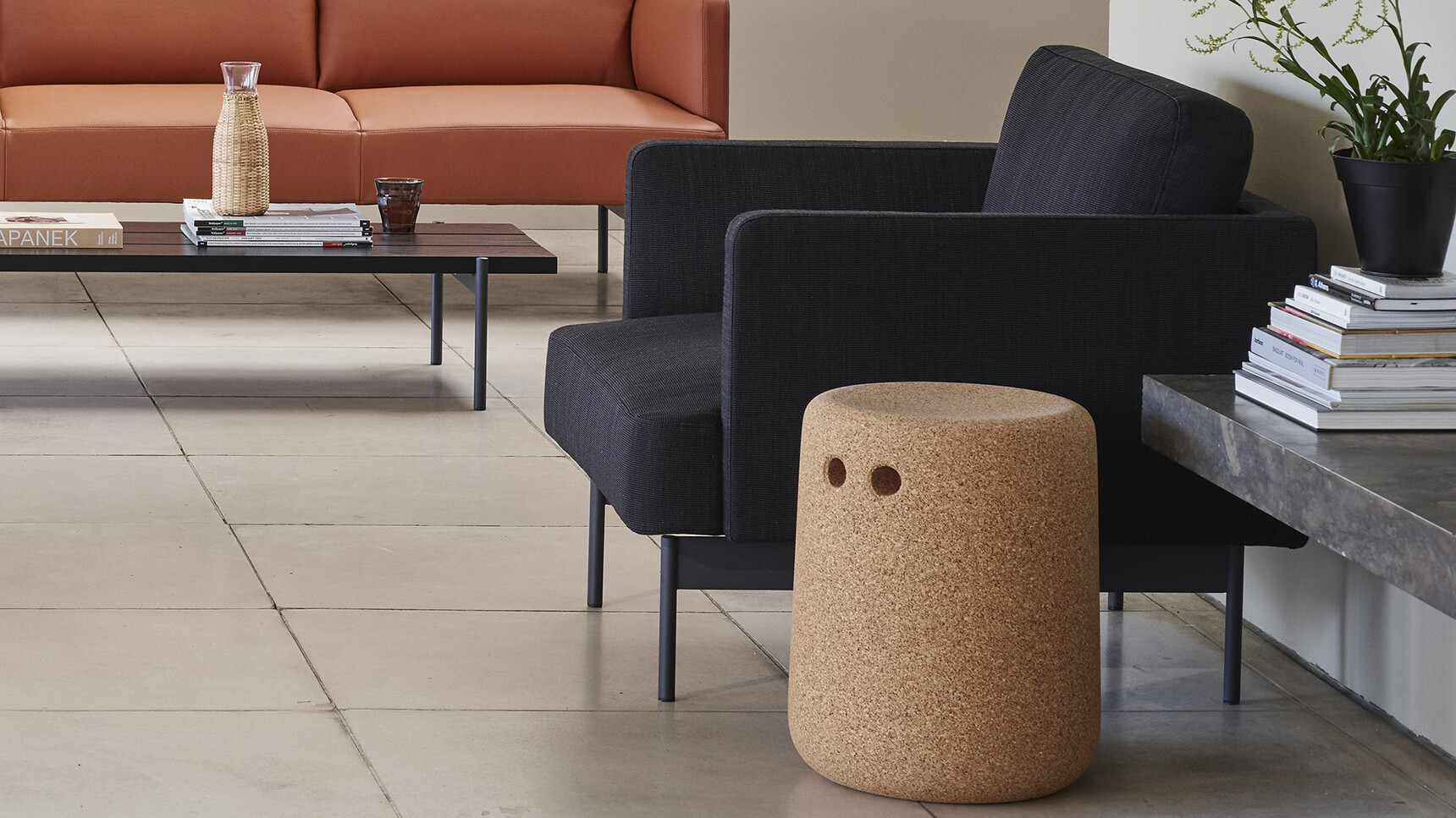 Modus Bob Stool Natural Cork Family Image