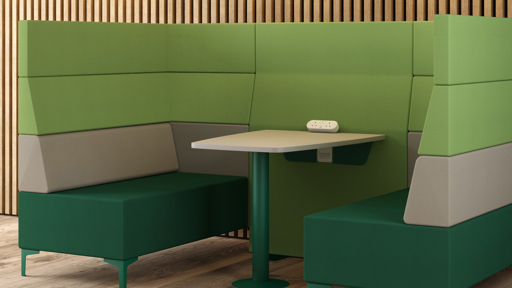 Elite Office Furniture Evo Plus High Back Modular Sofa In Office Environment